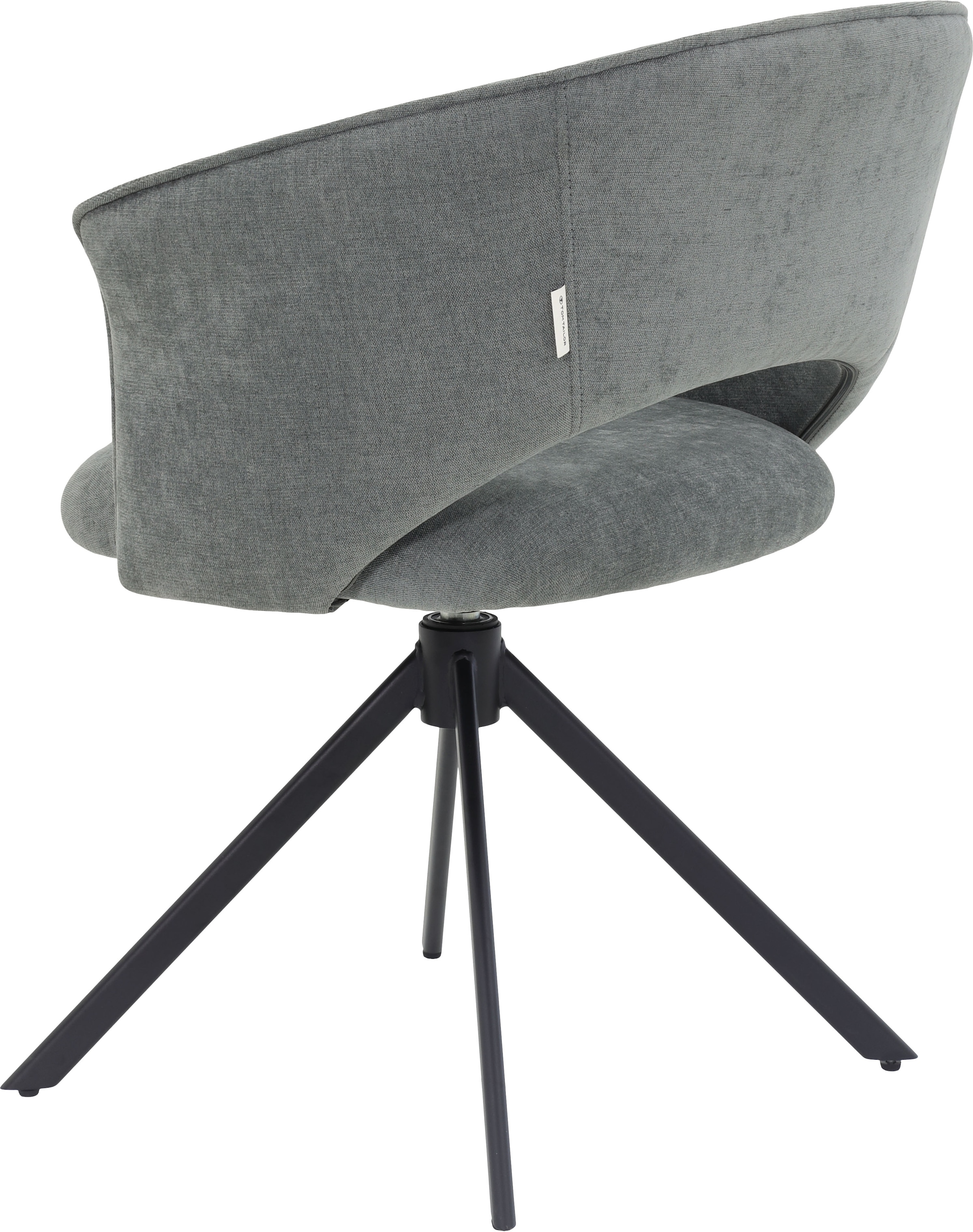 TOM TAILOR HOME Armlehnstuhl »CURVY ARMCHAIR« (Set) 2 Stk.mit Armlehnen, drehbar, Rückholfunktion, Rückenausschnitt