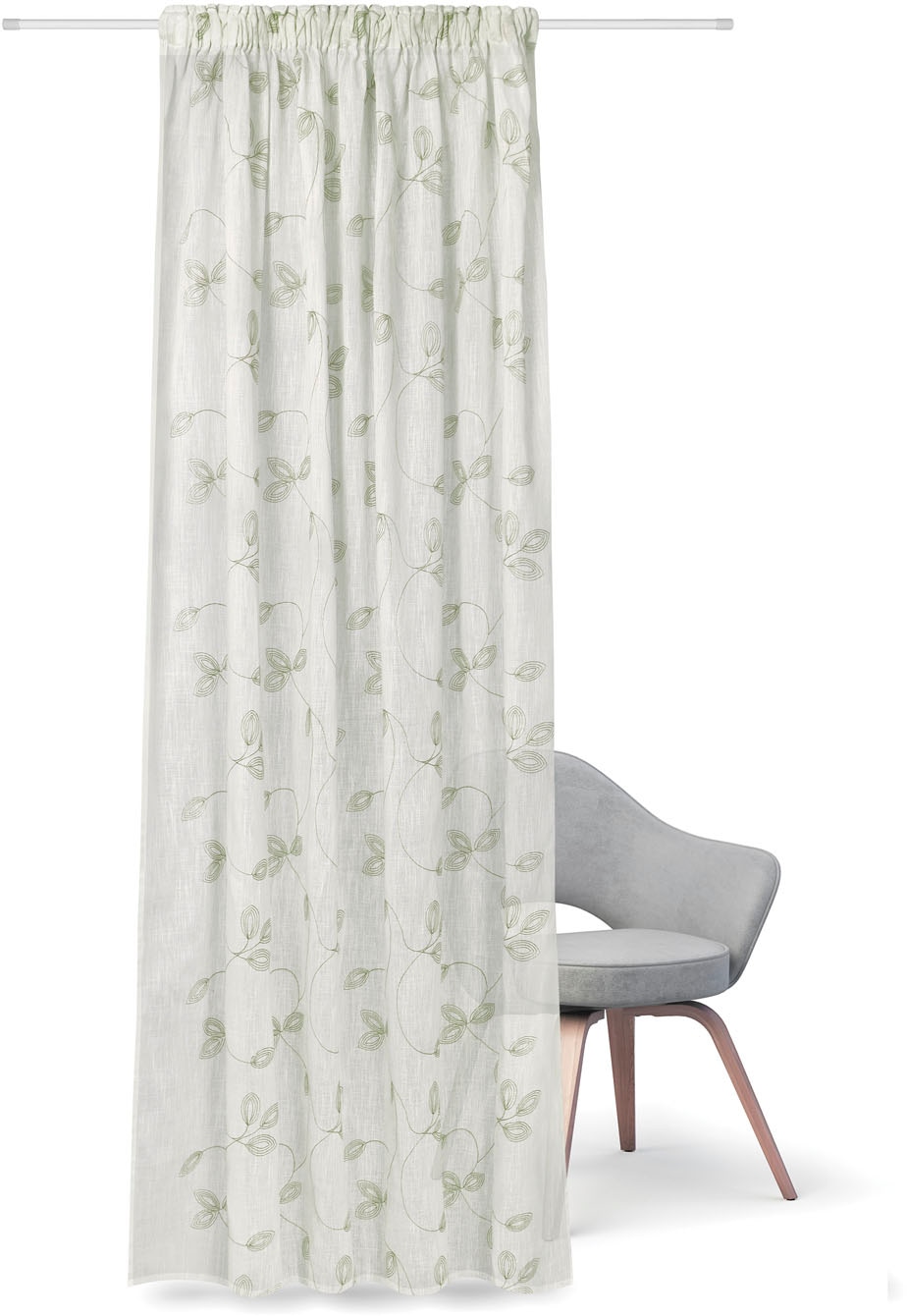 Image of Feel of Nature Gardine "Heidi" Kräuselband 1 Stk. tlg. HxB: 245x140