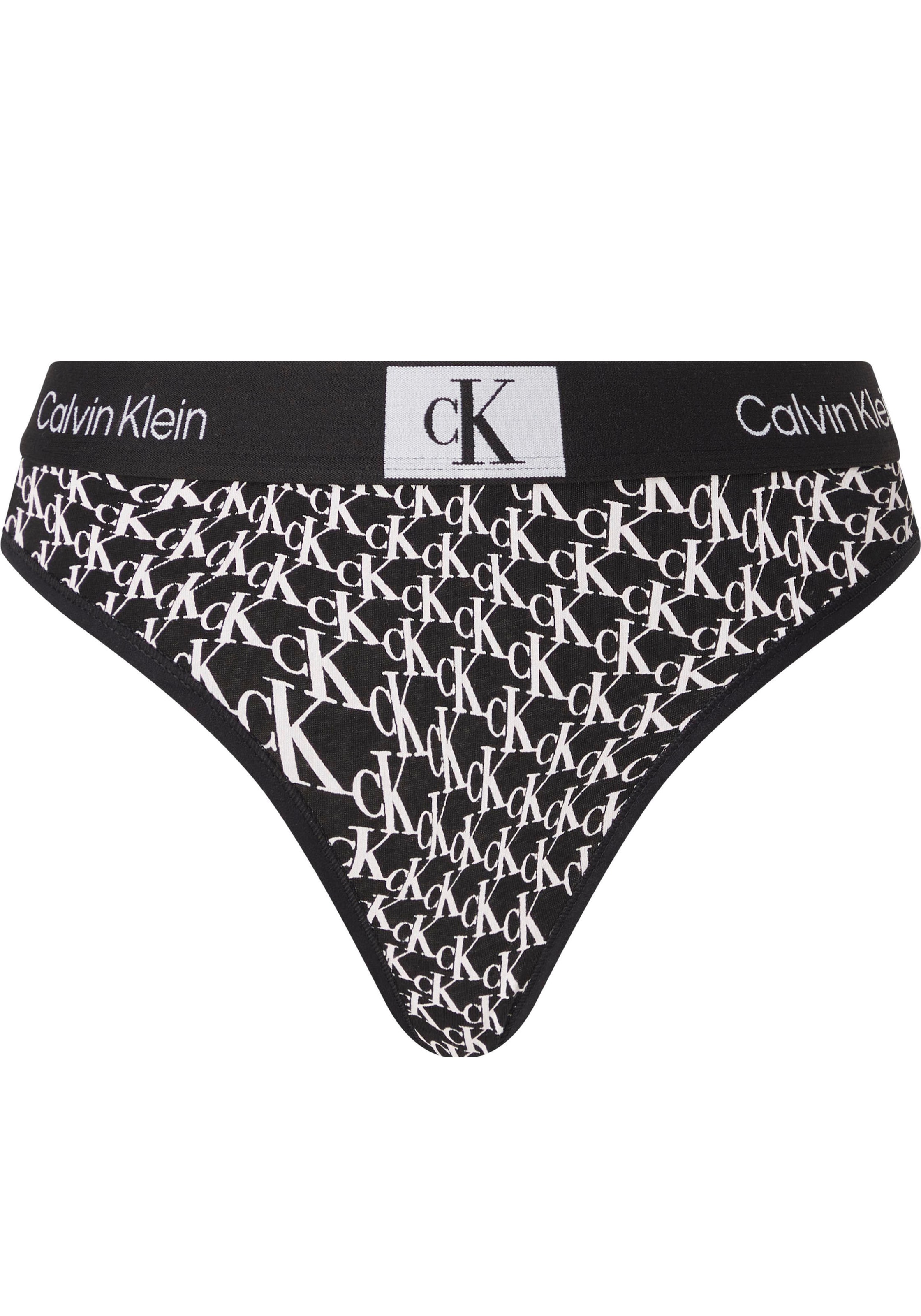 ♕ Calvin Klein T-String »MODERN THONG«, mit Alloverprint versandkostenfrei  auf | Unterhosen