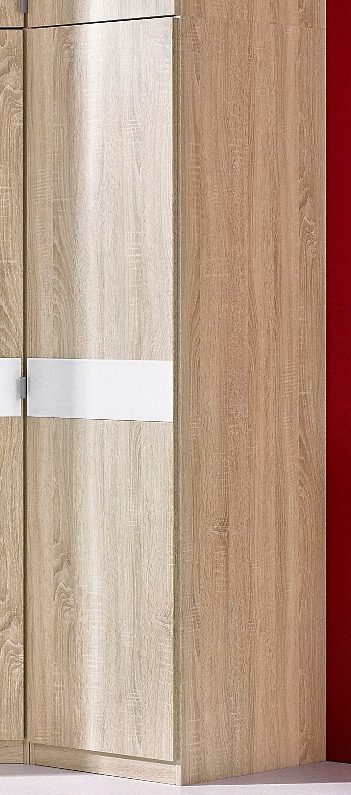 priess Kleiderschrank »Drehtürenschrank Kleiderschrank Schrank Schlafzimmerschrank Madrid«, mit farbiger Glasauflage, erweiterbar mit Schrankaufsatz Madrid