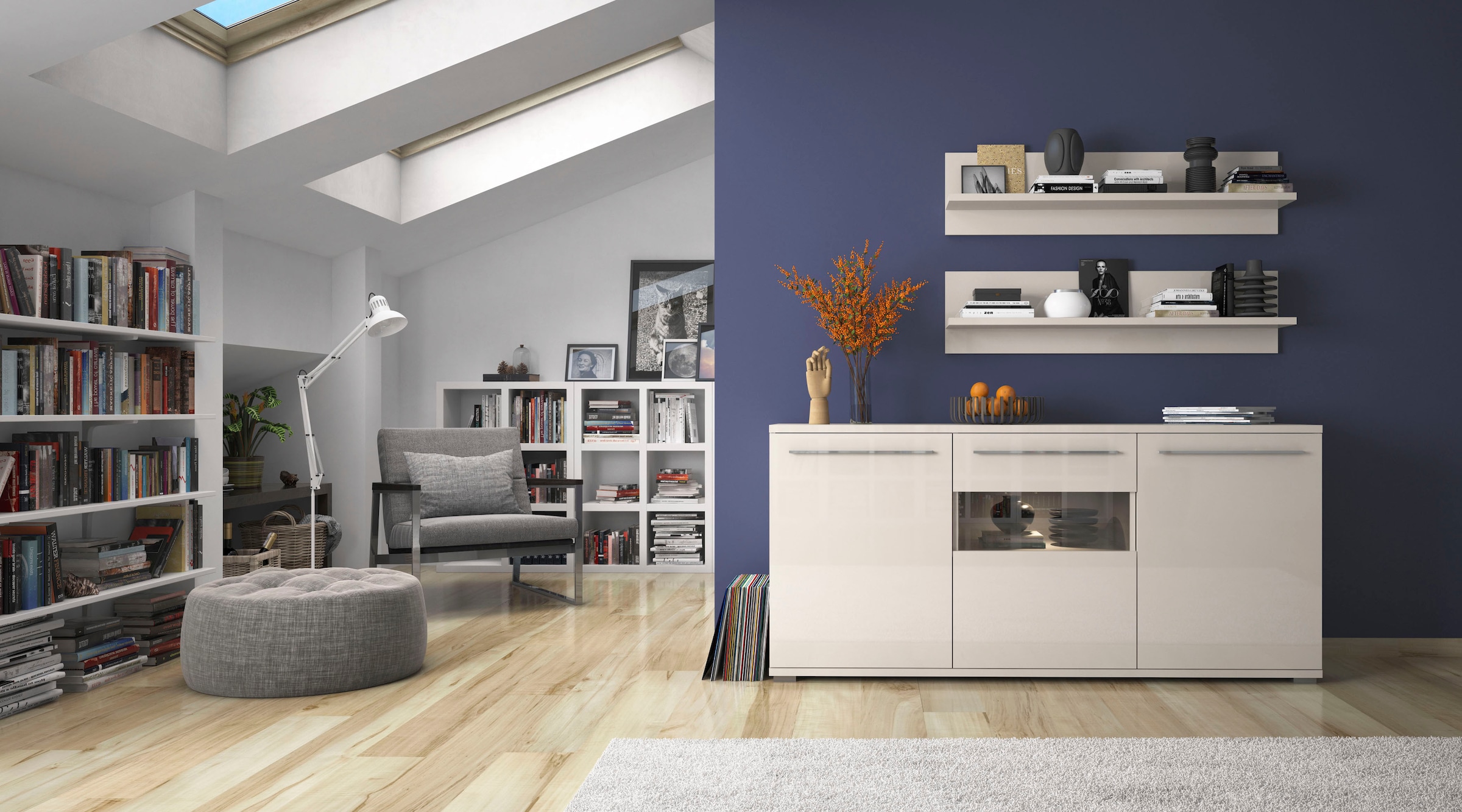Places of Style Kommode »Piano«, Hochglanz UV lackiert, Soft-Close Funktion