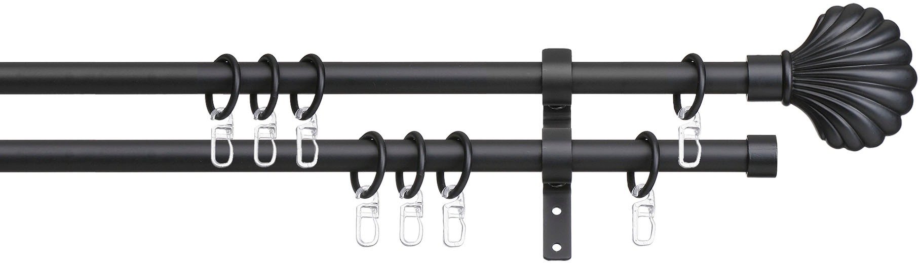 Image of indeko Gardinenstange »Volterra«, 2 läufig-läufig, Fixmass bei Ackermann Versand Schweiz