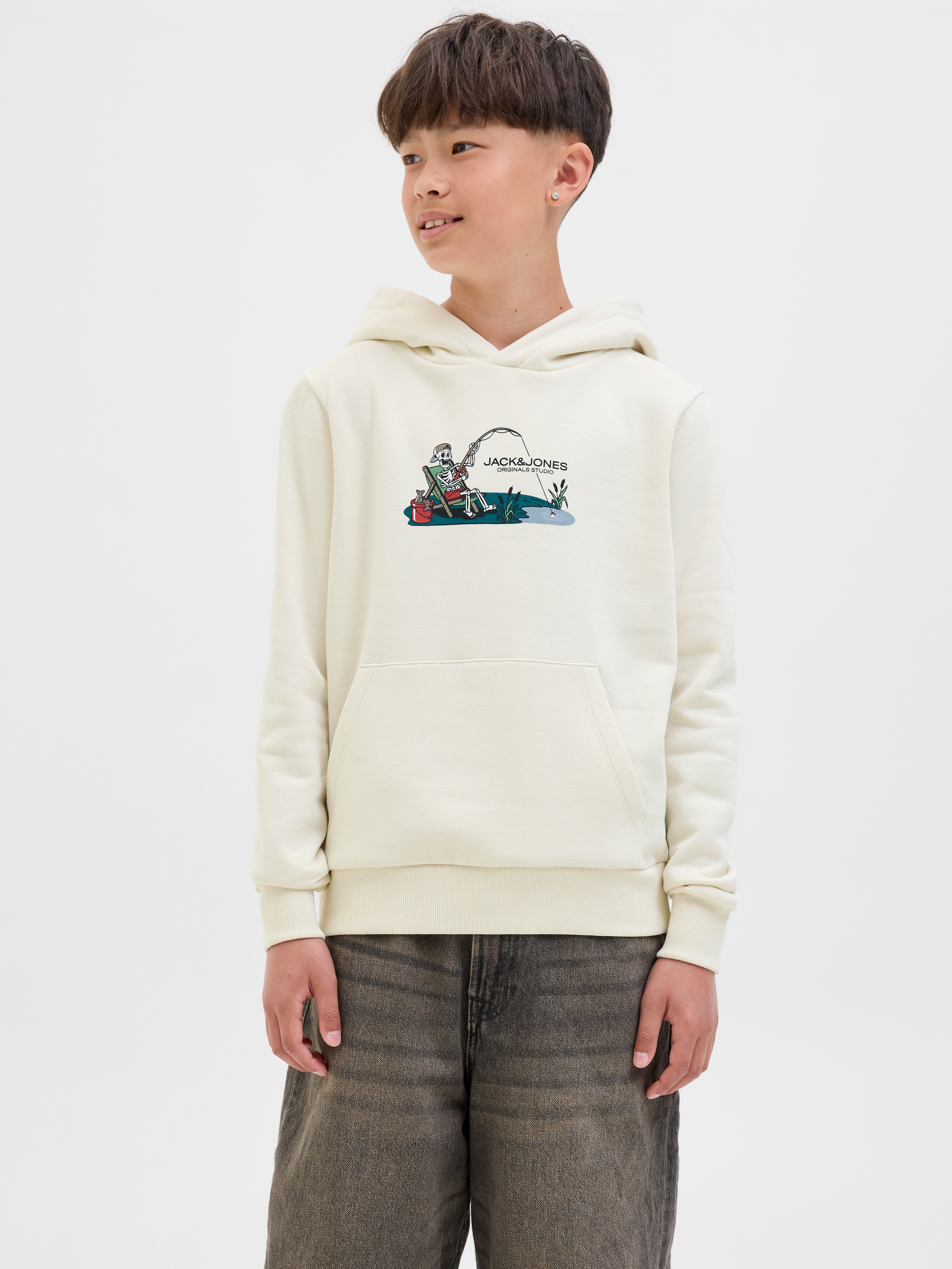 Image of Jack & Jones Junior Kapuzensweatshirt "JORSKULL NATURE SWEAT HOOD SN JNR"