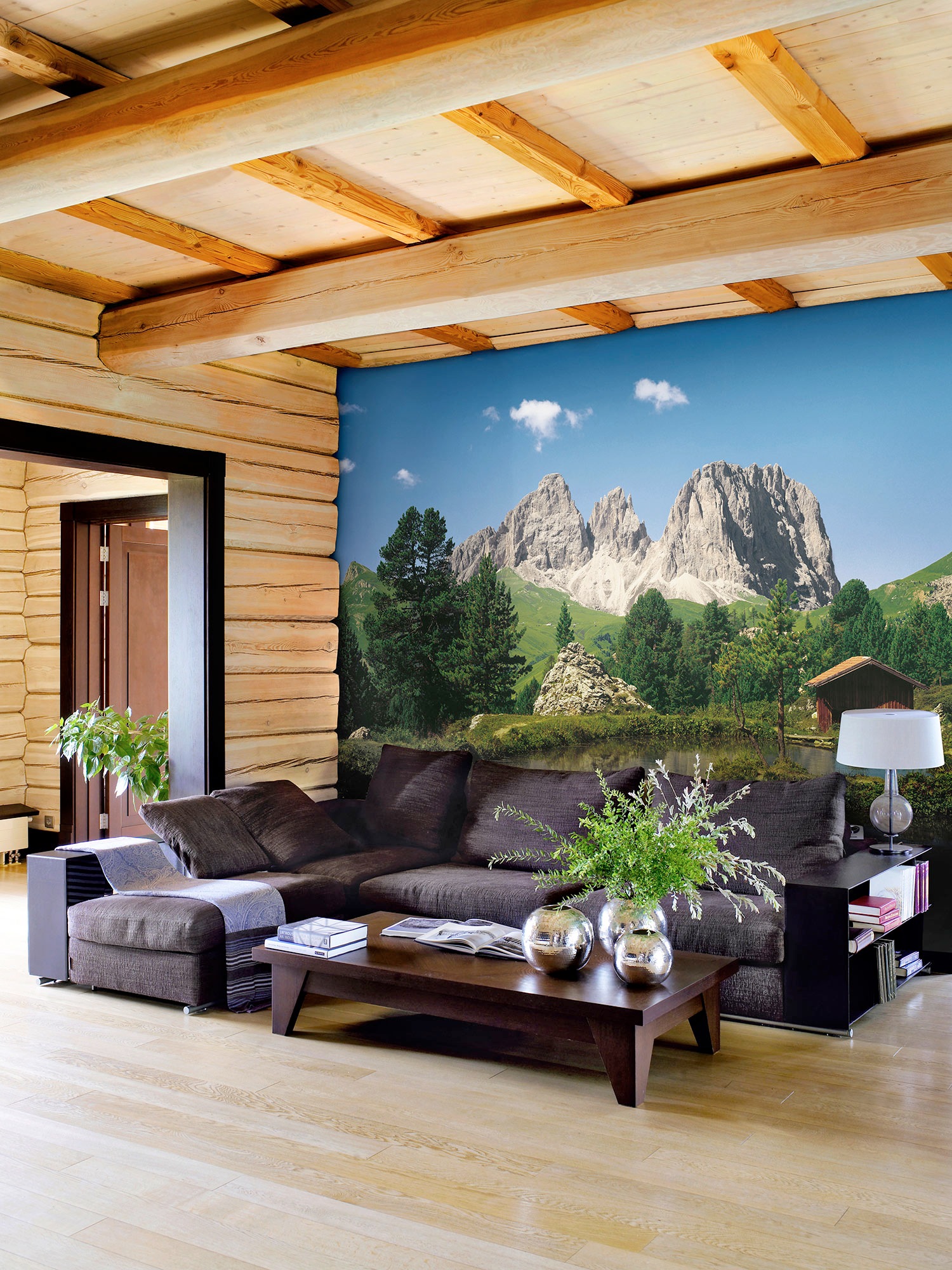 Image of Komar Fototapete "Vlies Fototapete - Dolomiten - Grösse 400 x 260 cm" Motiv bedruckt glatt