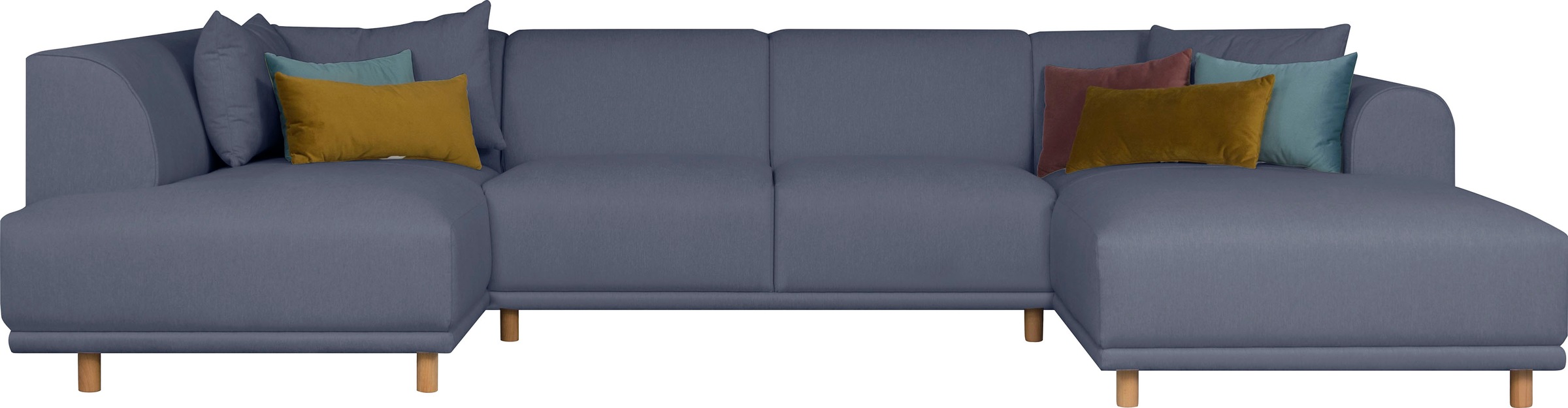 Image of GOODproduct Wohnlandschaft "Maroon U-Form" in skandinavischem Design, mit losen Kissen