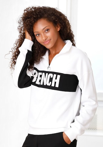 Bench. Sweatshirt, im Color-Blocking Design mit Logoprint kaufen