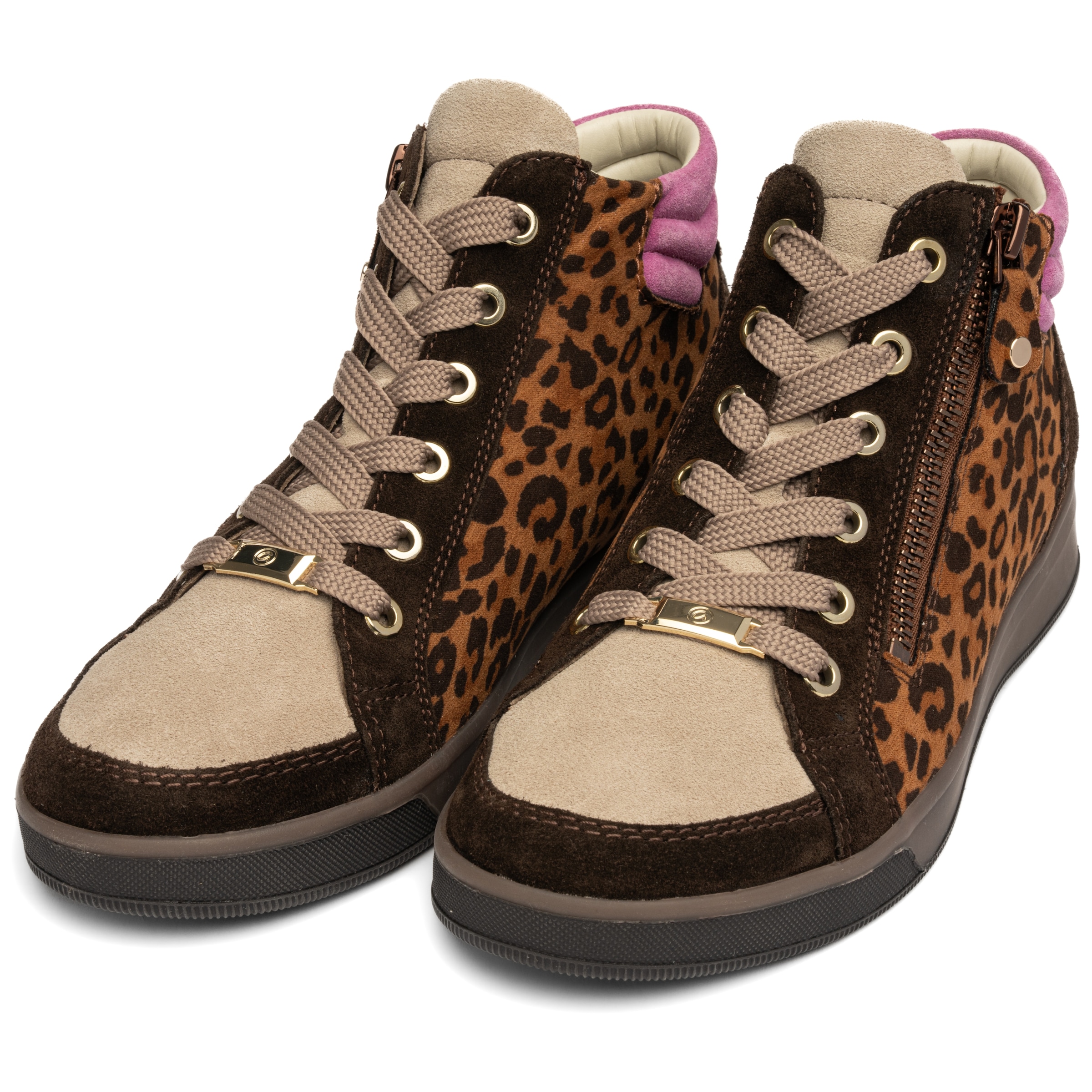 Ara Schnürboots »ROM«  Schnürstiefelette, Herbstboots in Leo-Optik, in Schuhweite G (=weit)