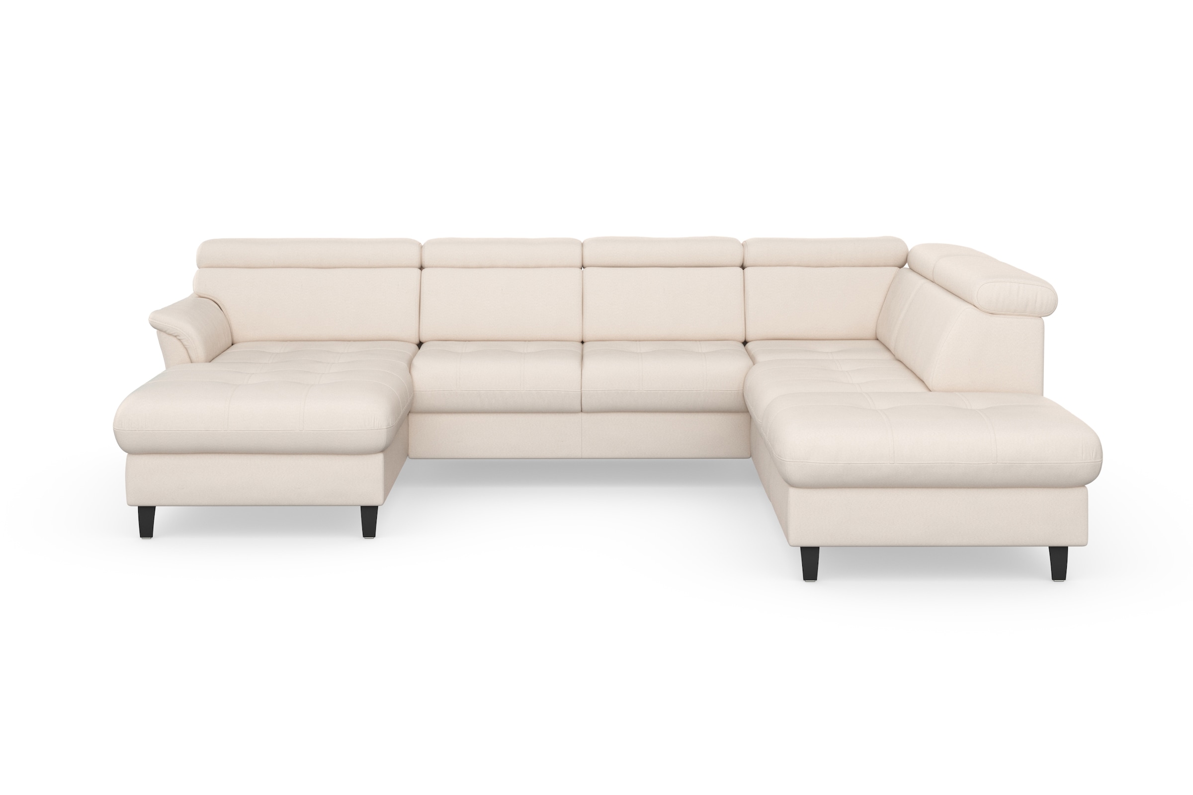 sit&more Wohnlandschaft »Marano U-Form« inklusive Kopfteilverstellung, wahlweise mit Bettfunktion, Bettkasten