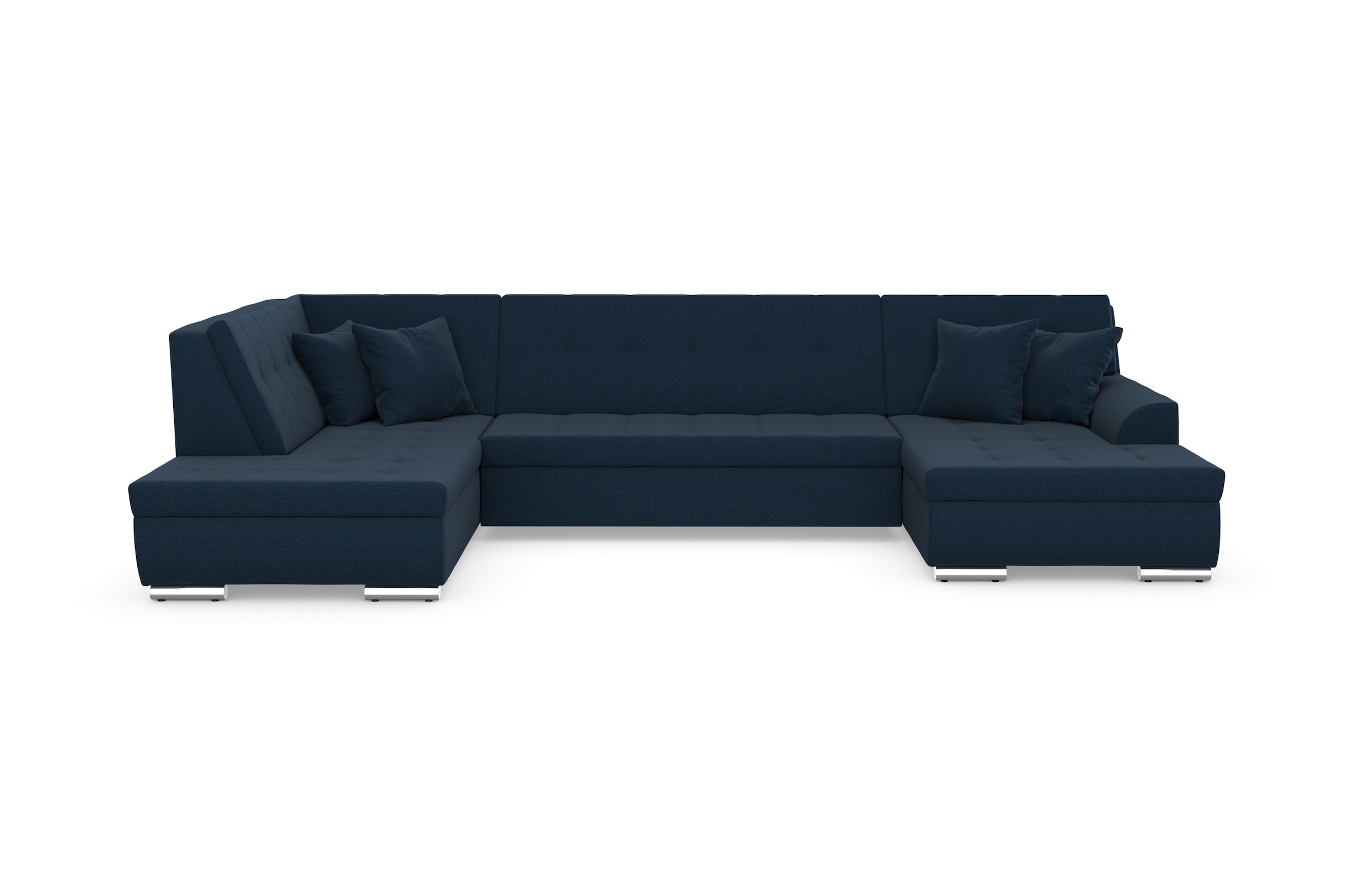 DOMO collection Paysage de salon »Treviso incl. Zierkissen, moderne Steppung, XXL: B/T/H: 364/201/83 cm« wahlweise mit Bettfunktion, in vielen Bezugsarten auch in Cord  U-Form