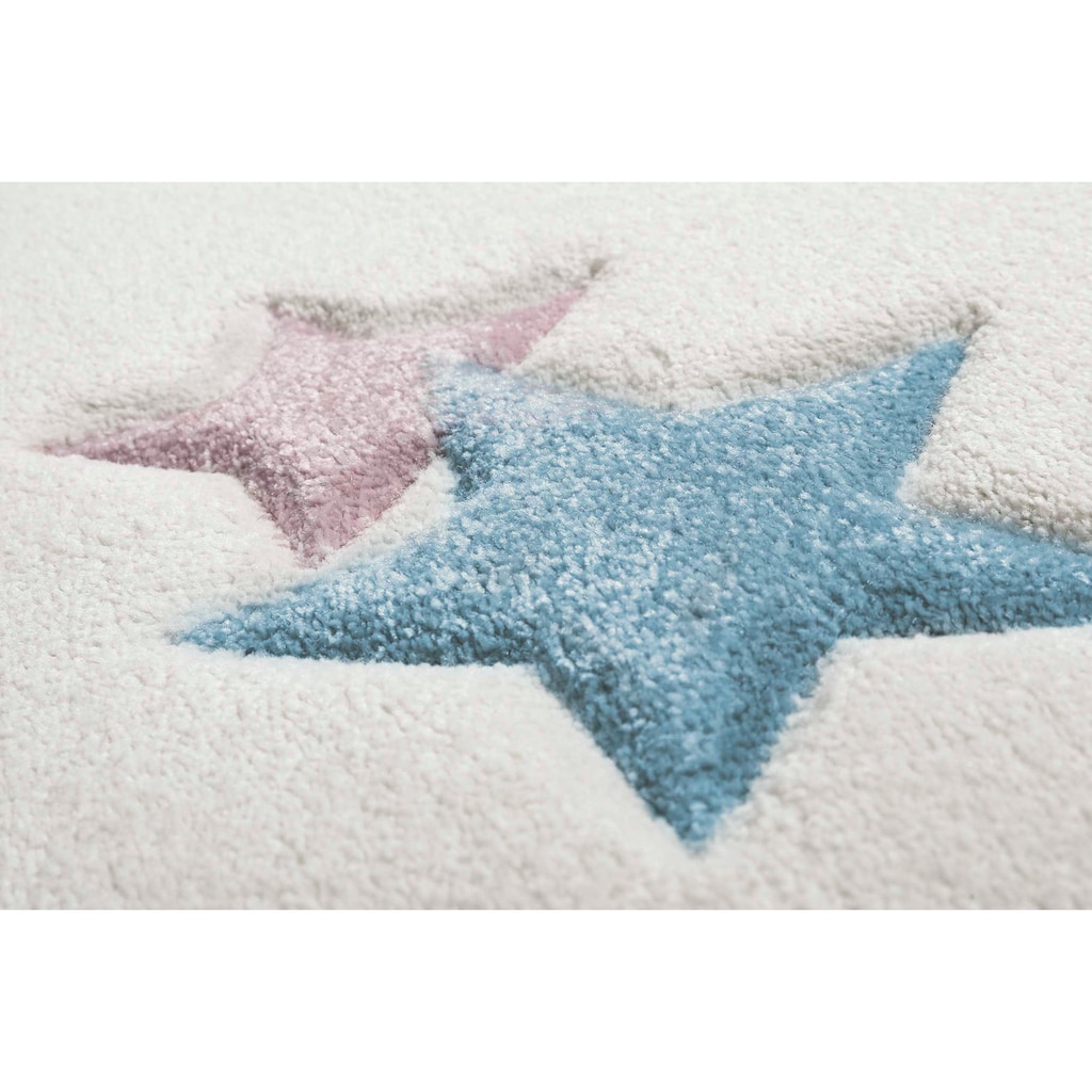 Esprit Kinderteppich »Jonne«, rechteckig, Sterne in pastell Farben