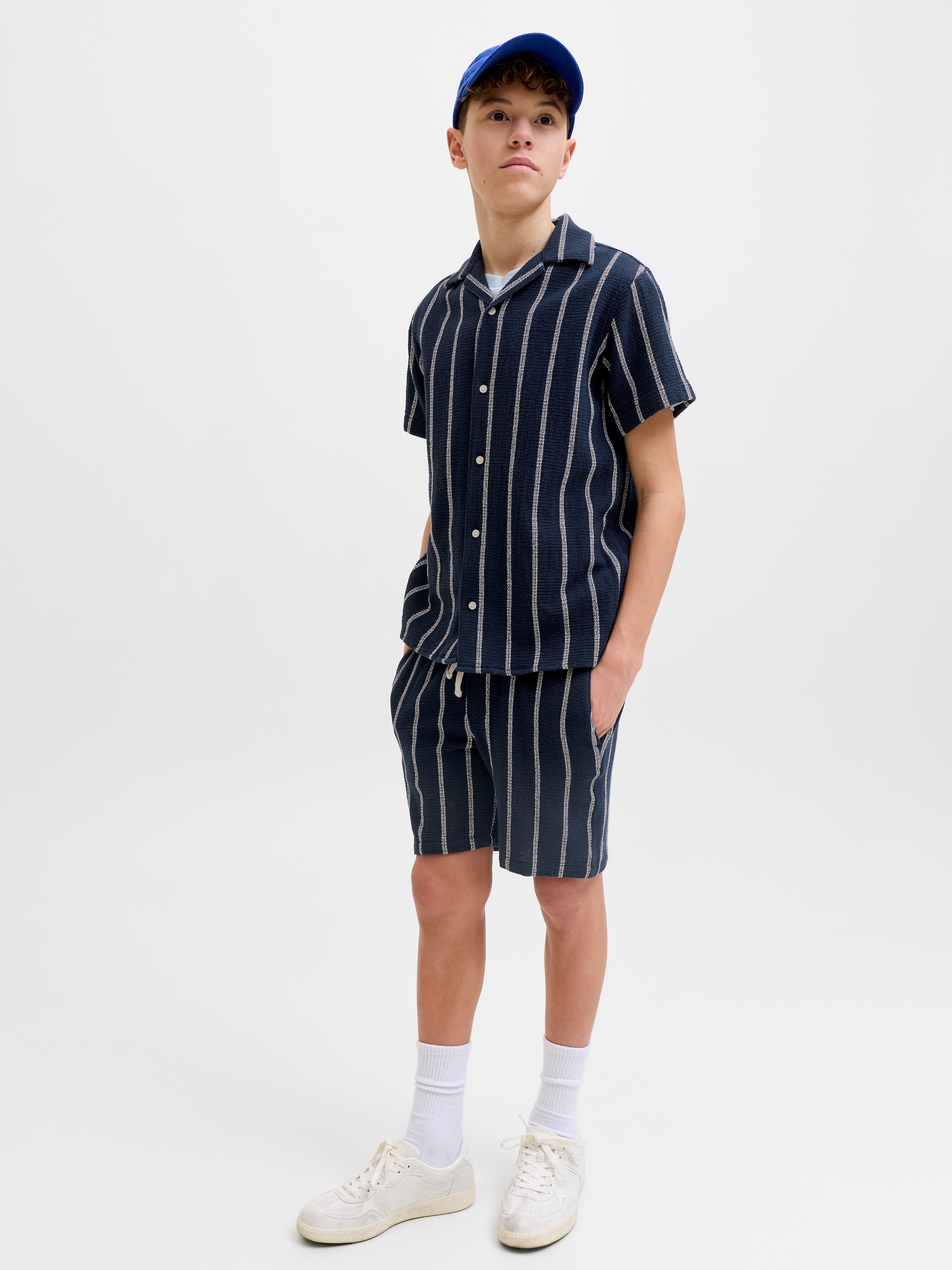 Jack & Jones Junior Short »JPSTJAIDEN COBA STRIPE JOG SHORT M JNR«