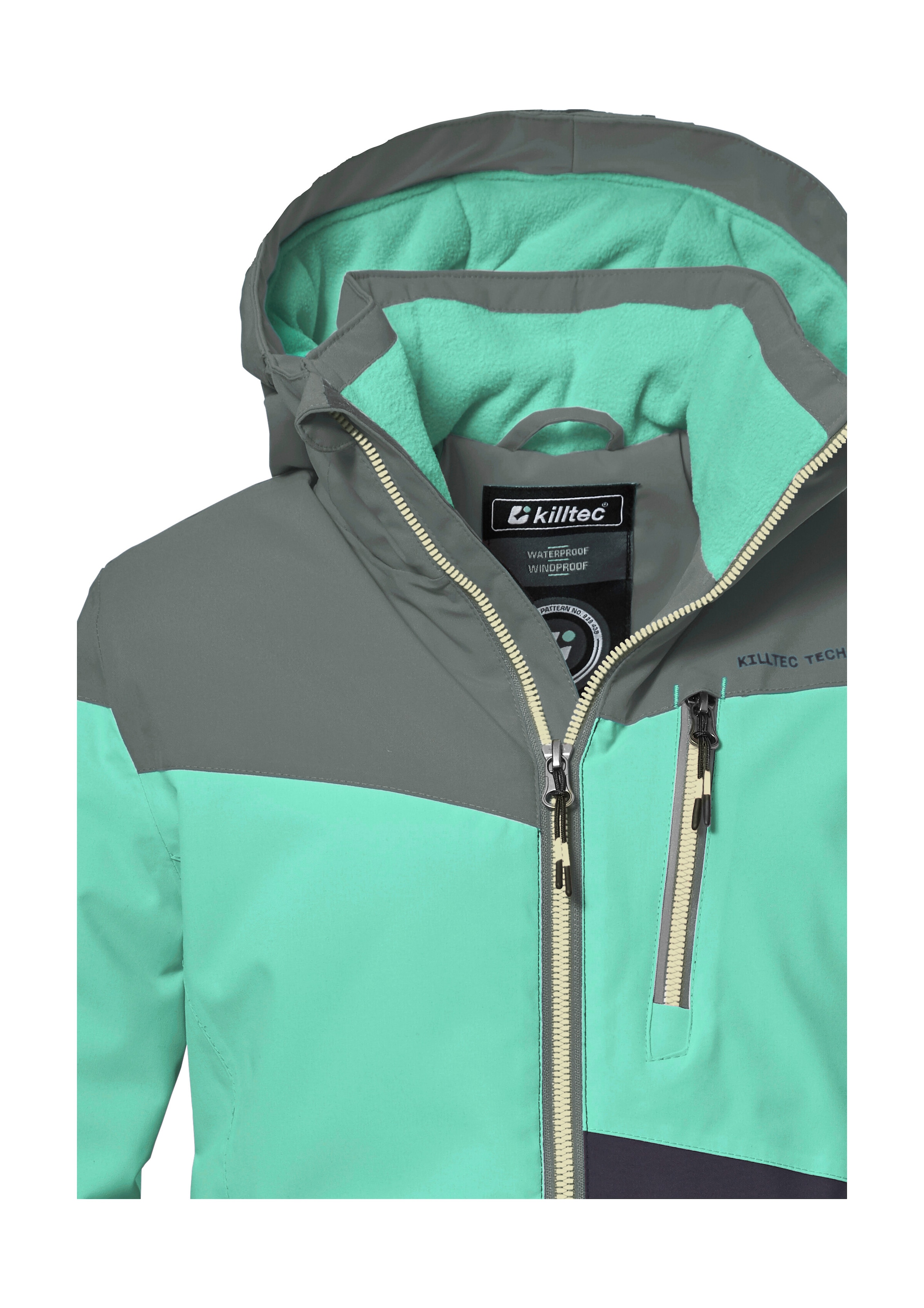 Killtec Outdoorjacke »KOW 170 GRLS JCKT« Funktionsjacke mit Kapuze und Schneefang, wasserdicht