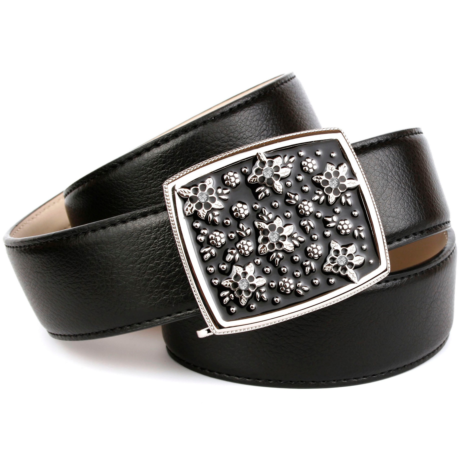 Image of Anthoni Crown Ledergürtel, Jeansgürtel mit Handmade Glasur-Schliesse bei Ackermann Versand Schweiz