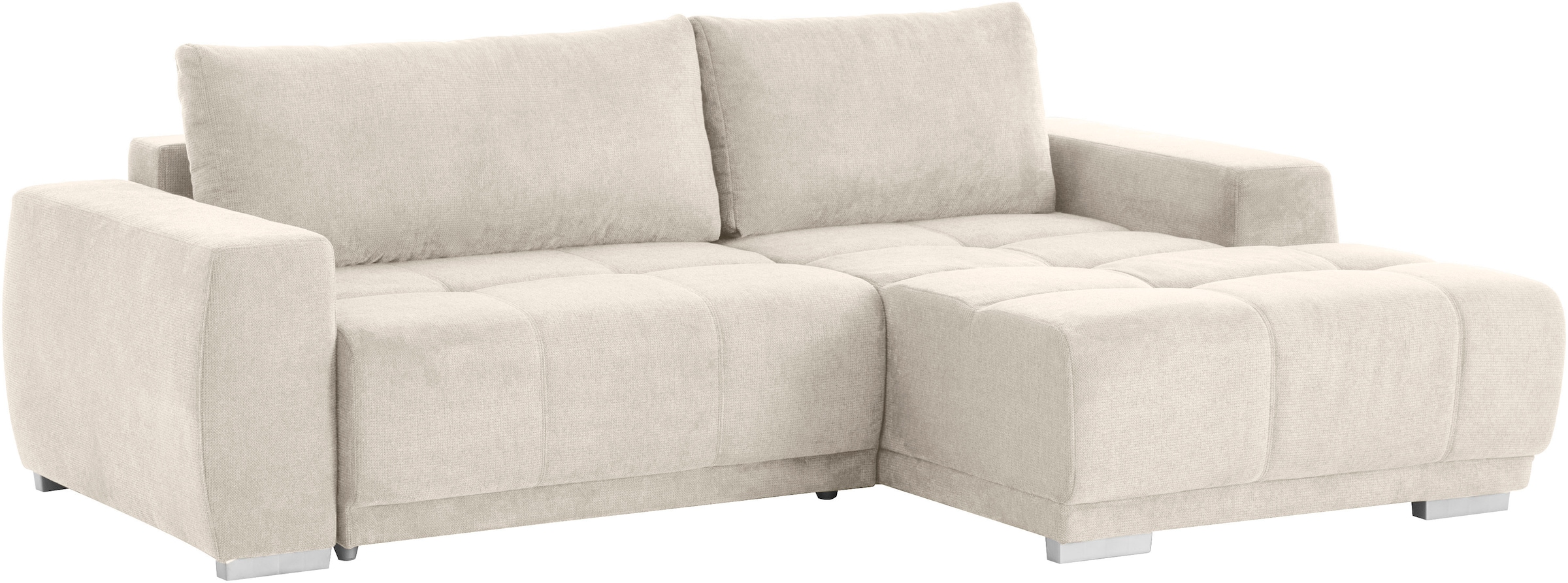 INOSIGN Ecksofa »Bolero L-Form«, wahlweise mit Bettfunktion & Bettkasten
