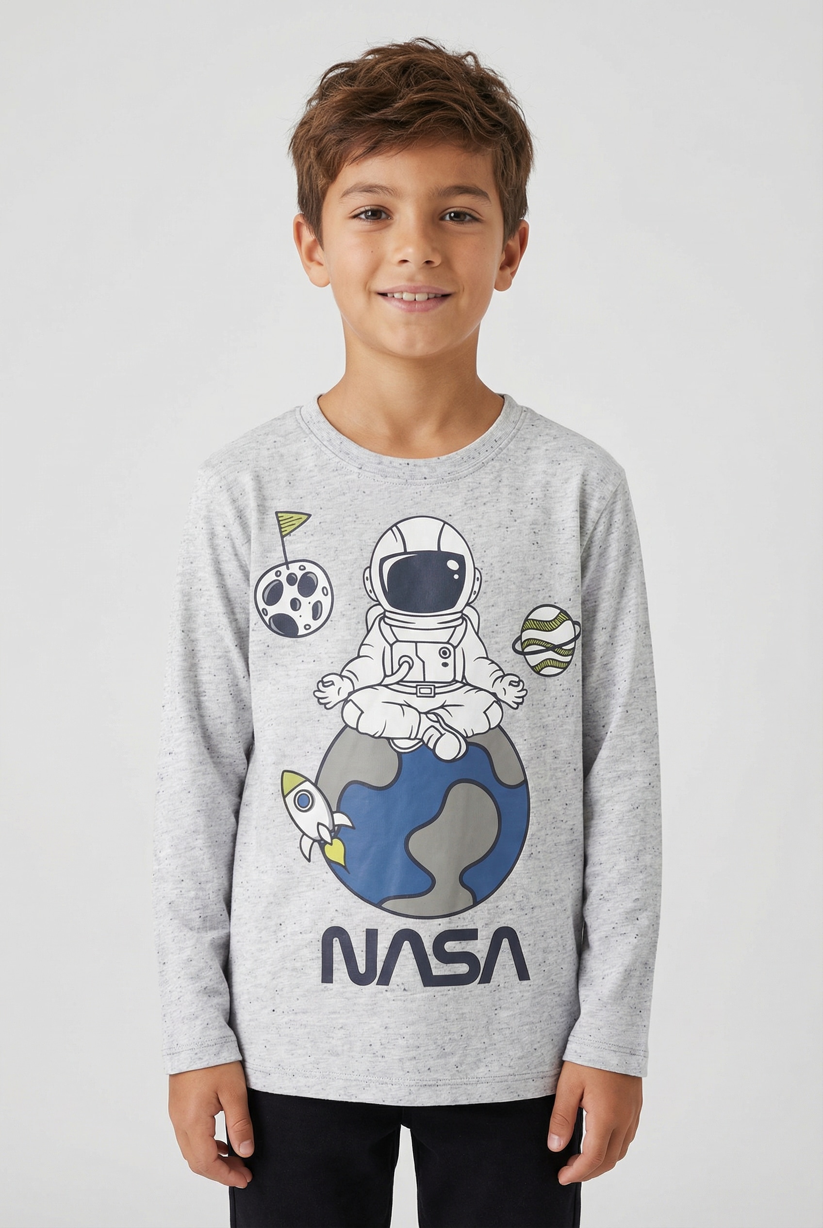Image of Name It Langarmshirt "NMMDACK NASA LS NREG TOP BOX NAS"