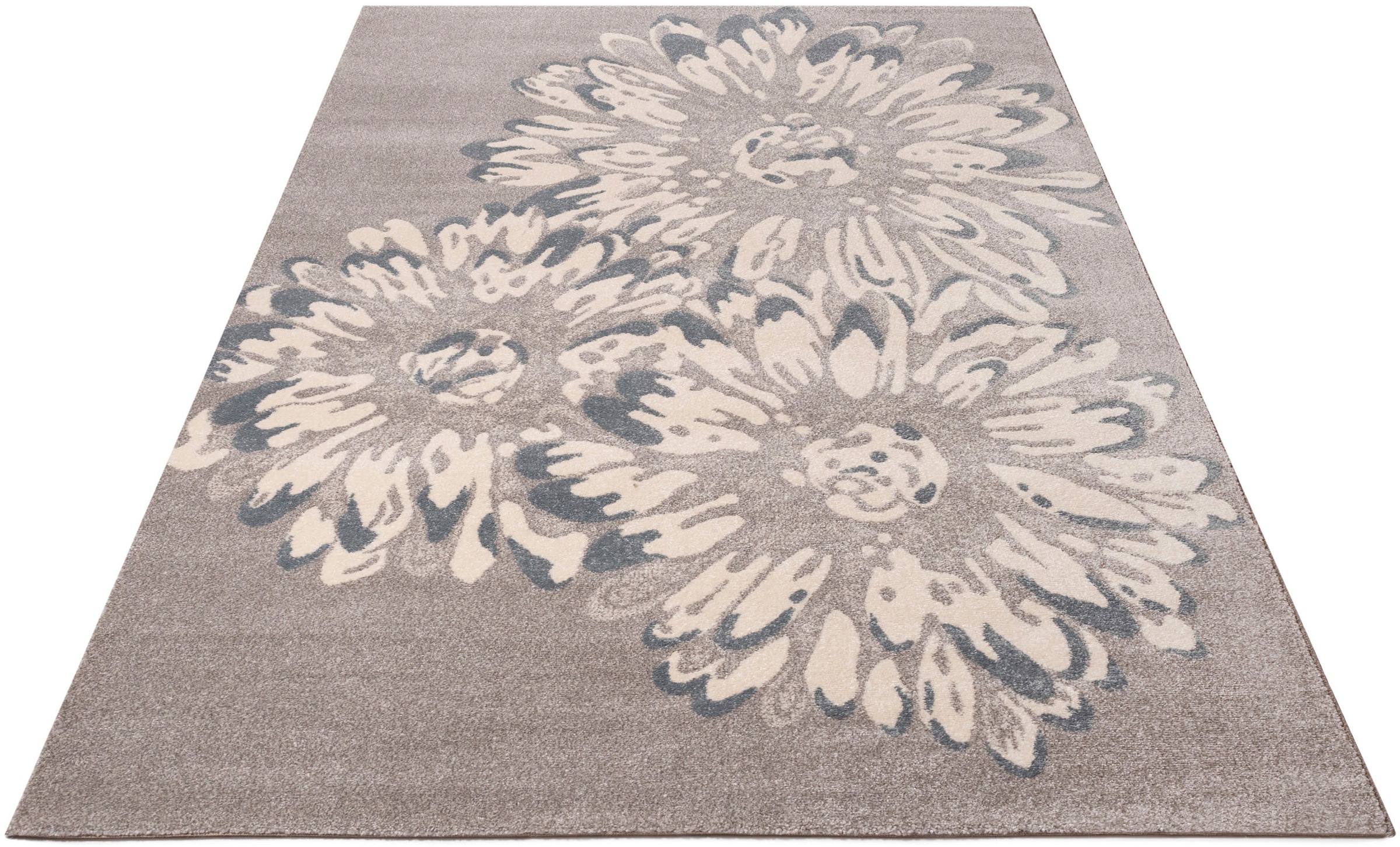 Image of my home Teppich »Vaiana«, rechteckig, 14 mm Höhe, Blumen Design, Wohnzimmer bei Ackermann Versand Schweiz