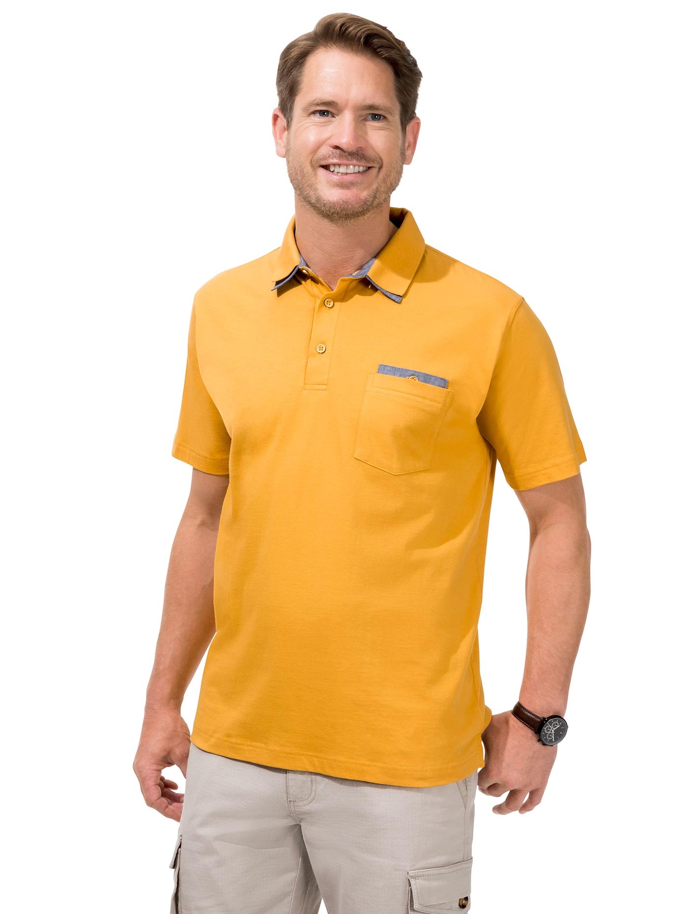 Kurzarm-Shirt mit aufgesetzter Brusttasche