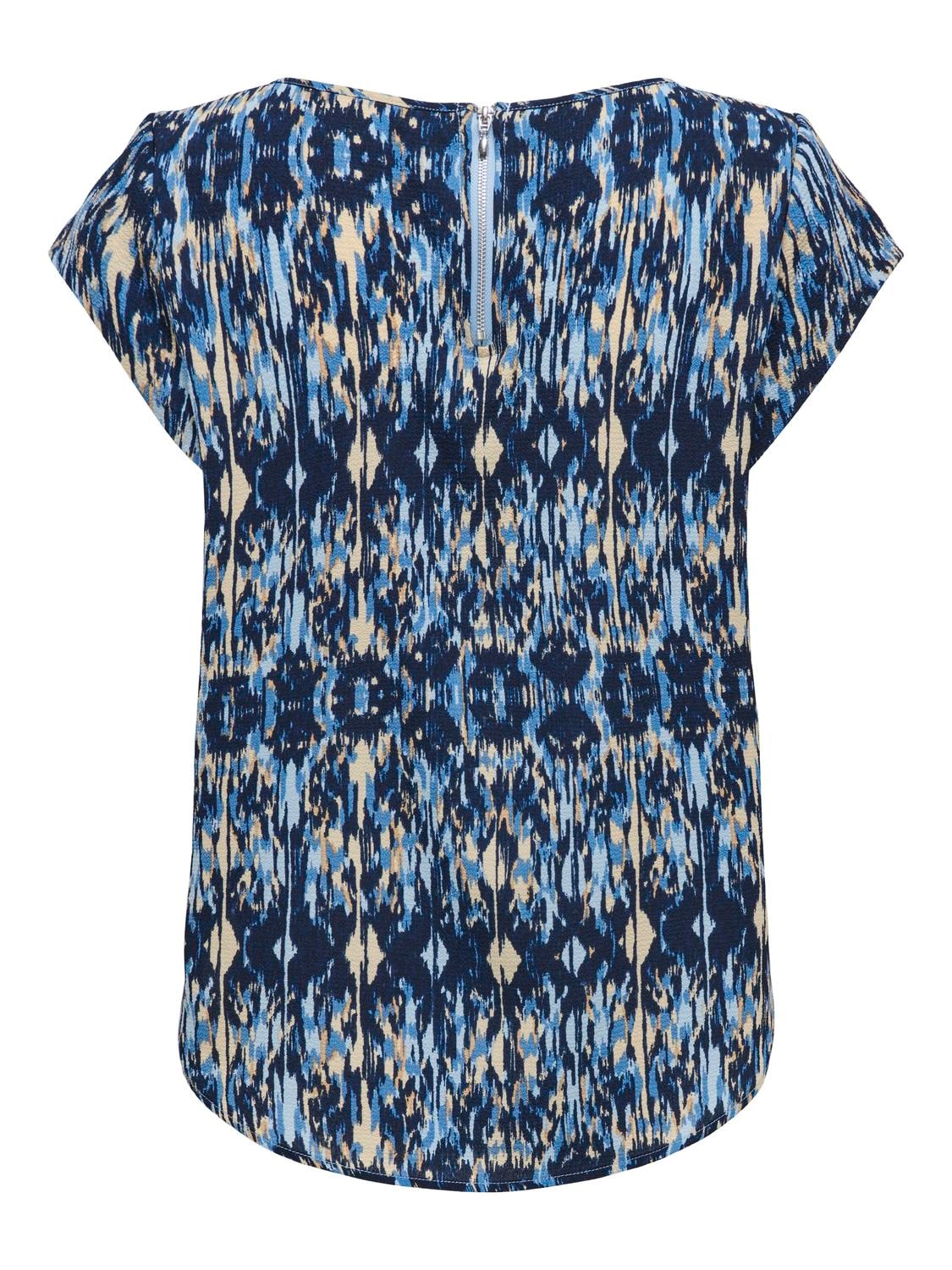 ONLY Shirtbluse »ONLVIC S/S AOP TOP NOOS PTM«, mit Allover Druck