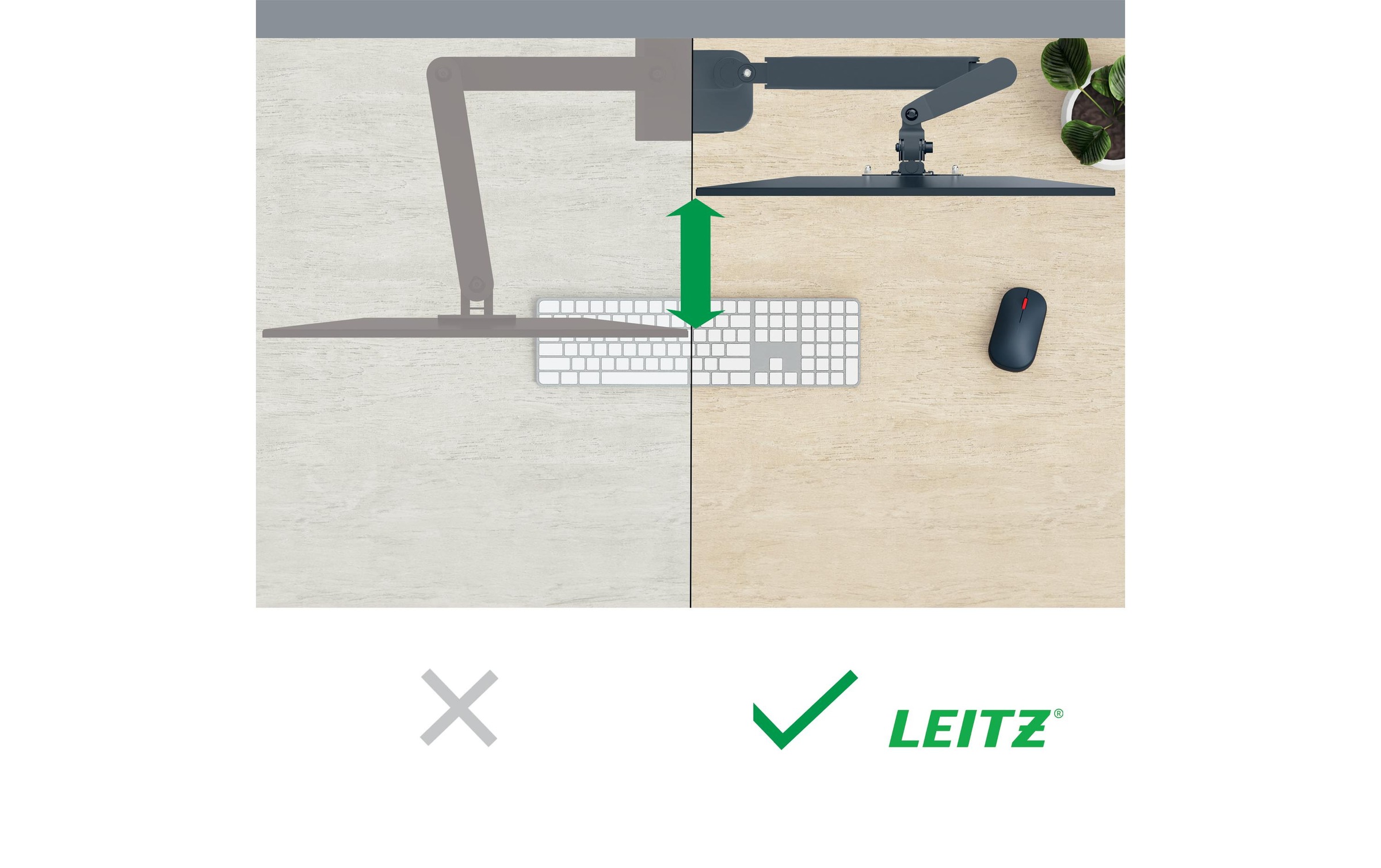 LEITZ Monitor-Halterung »Ergo Dual«