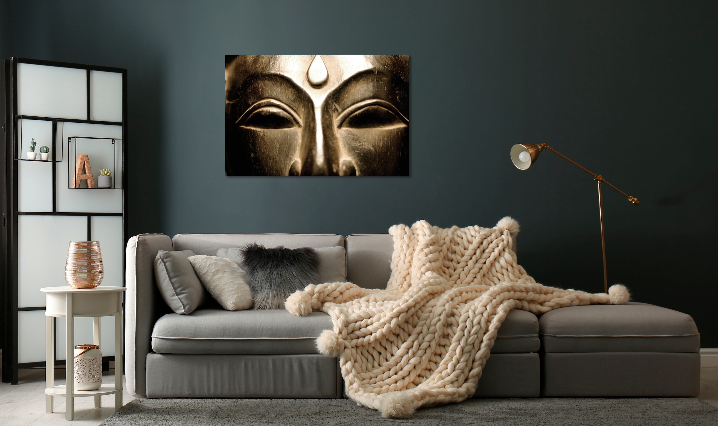 Image of queence Acrylglasbild "Elron" Bangkok Buddhismus Fashion Gesicht Mode Spirituelle Bilder 1 Stk. tlg. Fine Art-Print in Galeriequalität
