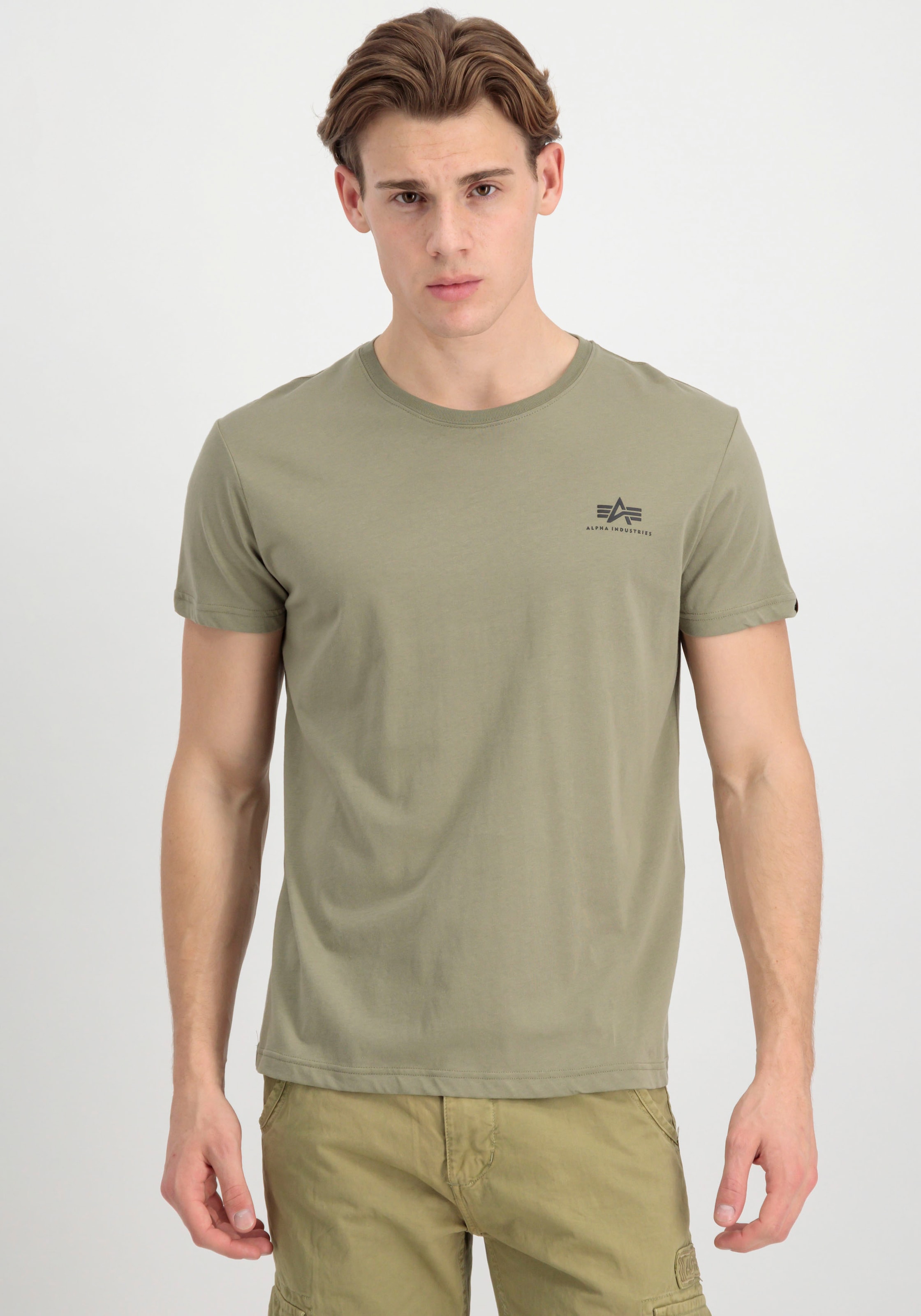 Image of Alpha Industries Rundhalsshirt "Backprint T" Baumwolle, regular fit