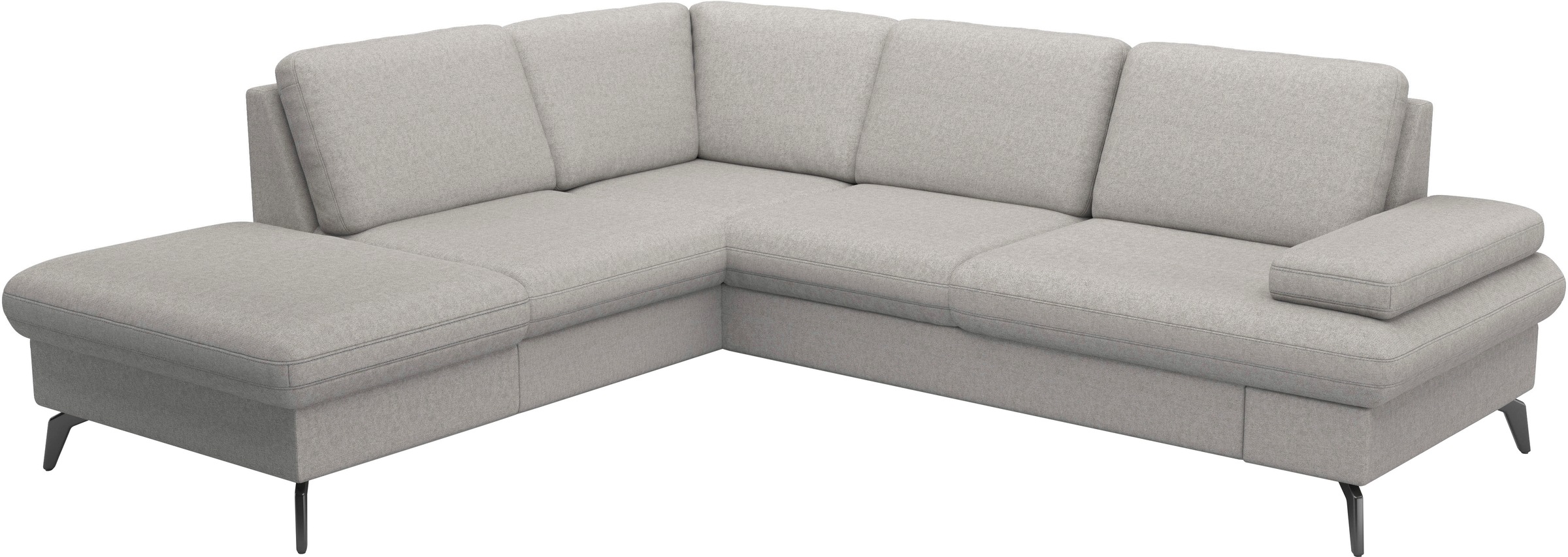 sit&more Ecksofa »Morris Jubi L-Form«, inkl. Armteilfunktion und 1 Zierkissen, wahlweise mit Bettfunktion
