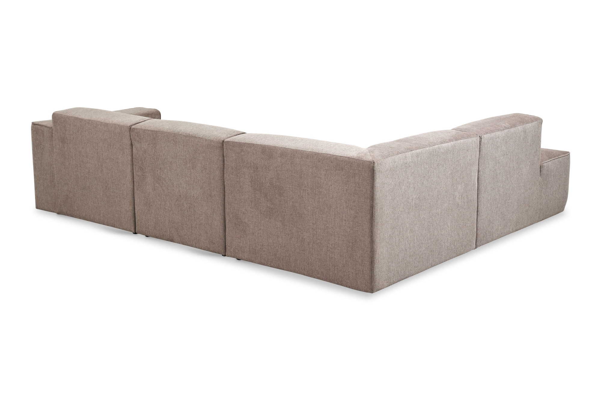 Home affaire Canapé d'angle »Noord mit Kedernaht, Breite 282 cm, L-Form« tissu tissé, avec suspension à ressort ondulé, cadre en bois massif