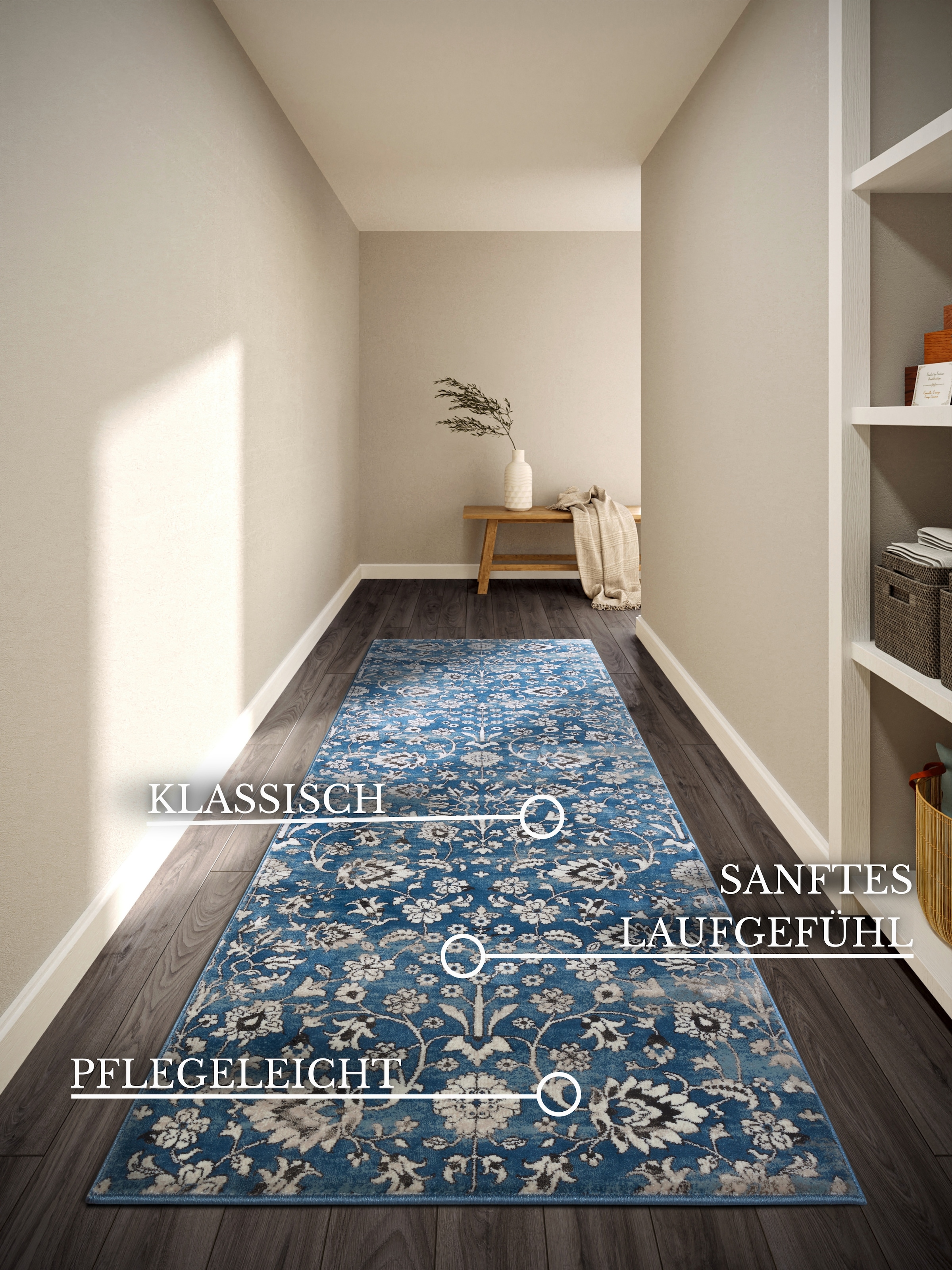 Villeroy & Boch Tapis »Ernest« Rectangulaire 11 mm Höhe Läufer, Orientalisch in einem Vintage-Look, Wohnzimmer, Kurzflor