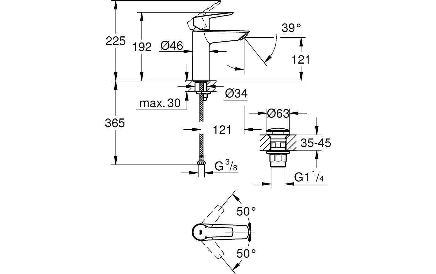 Grohe Badarmatur »Start M-Size«