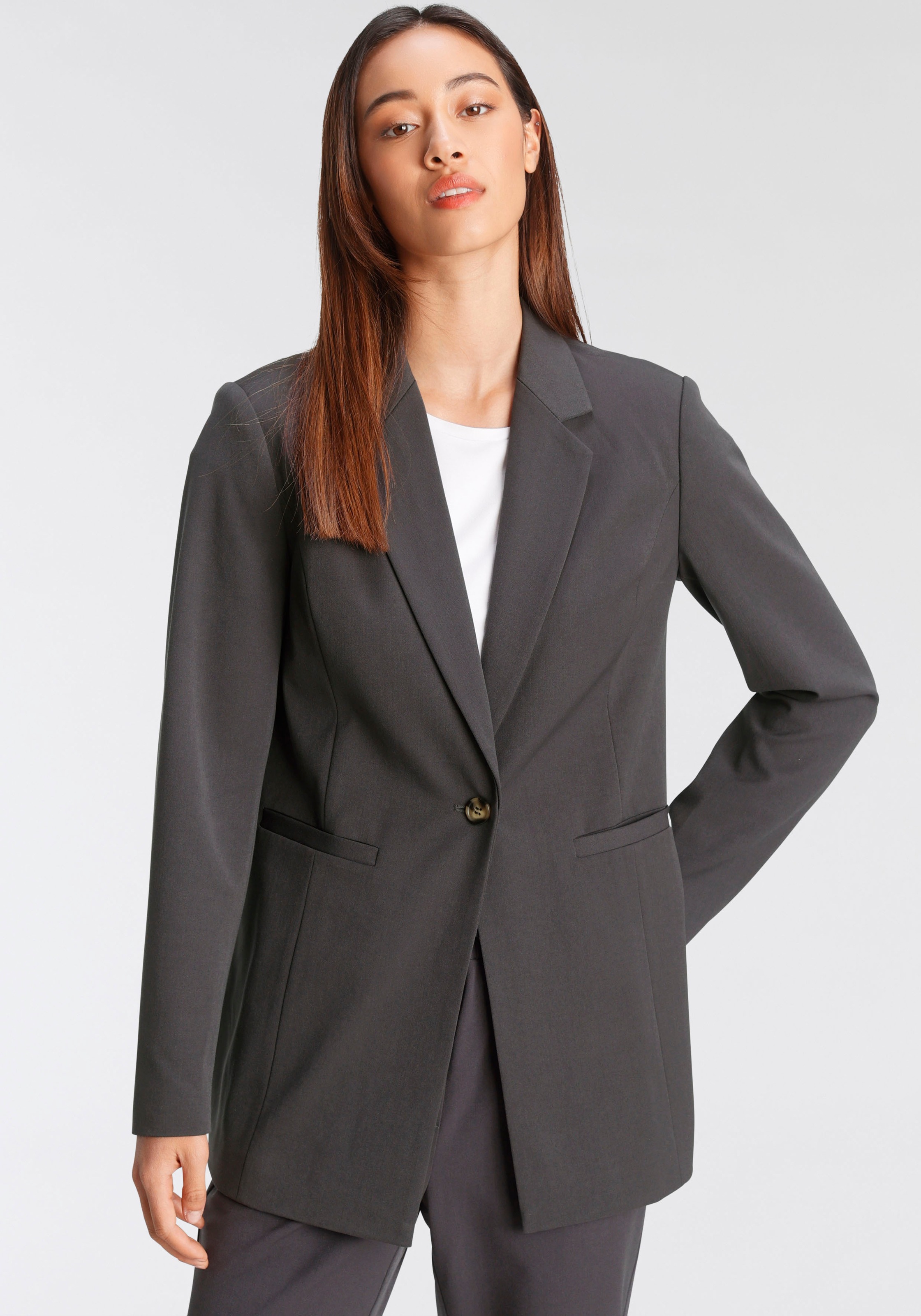 Image of Bruno Banani Longblazer, Lässig und gerade geschnitten bei Ackermann Versand Schweiz