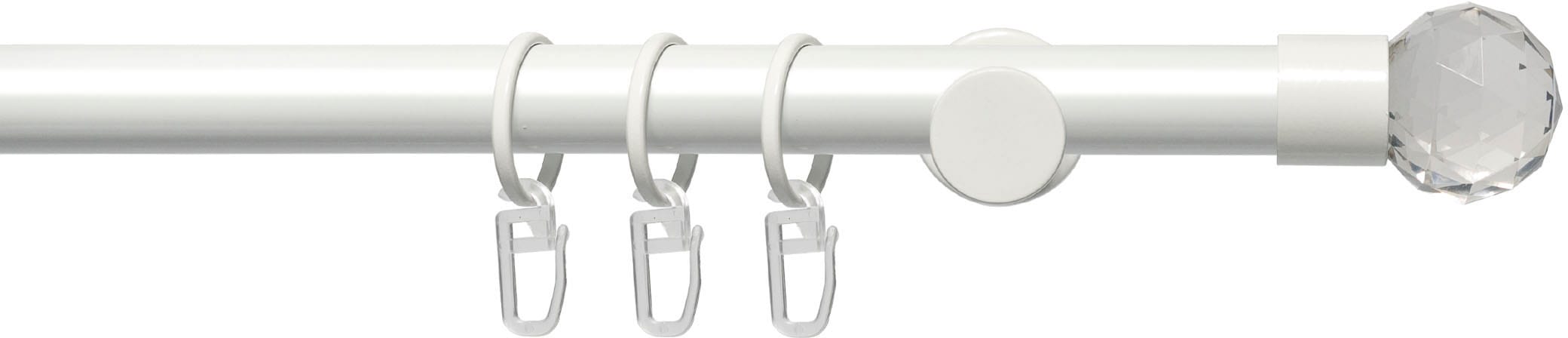 Image of Liedeco Gardinenstange "Fertigstilgarnitur 20 mm Power Facettkugel" Ø 20 mm 1 läufig-läufig Fixmass Gardinenstange Komplett