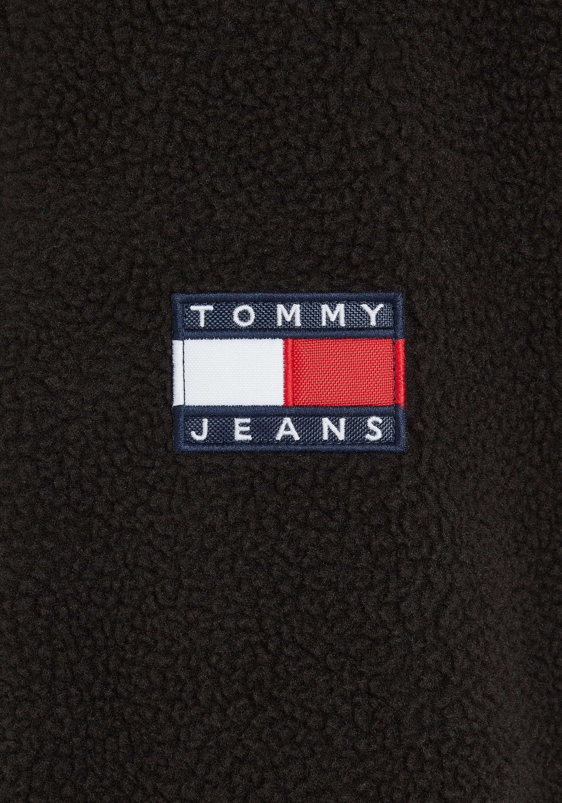 Tommy Jeans Fleecejacke »TJM RLX FABRIC MIX FLEECE JACKET«, mit hohem Stehkragen
