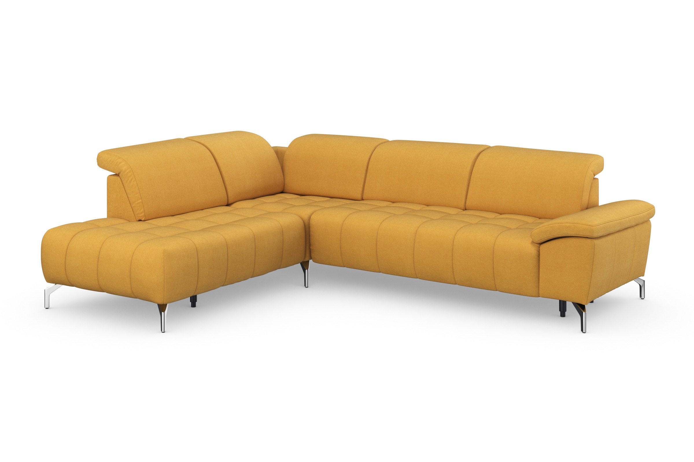 sit&more Ecksofa »Cool L-Form«, wahlweise mit Kopfteilverstellung und Vorziehsitz, motorisch