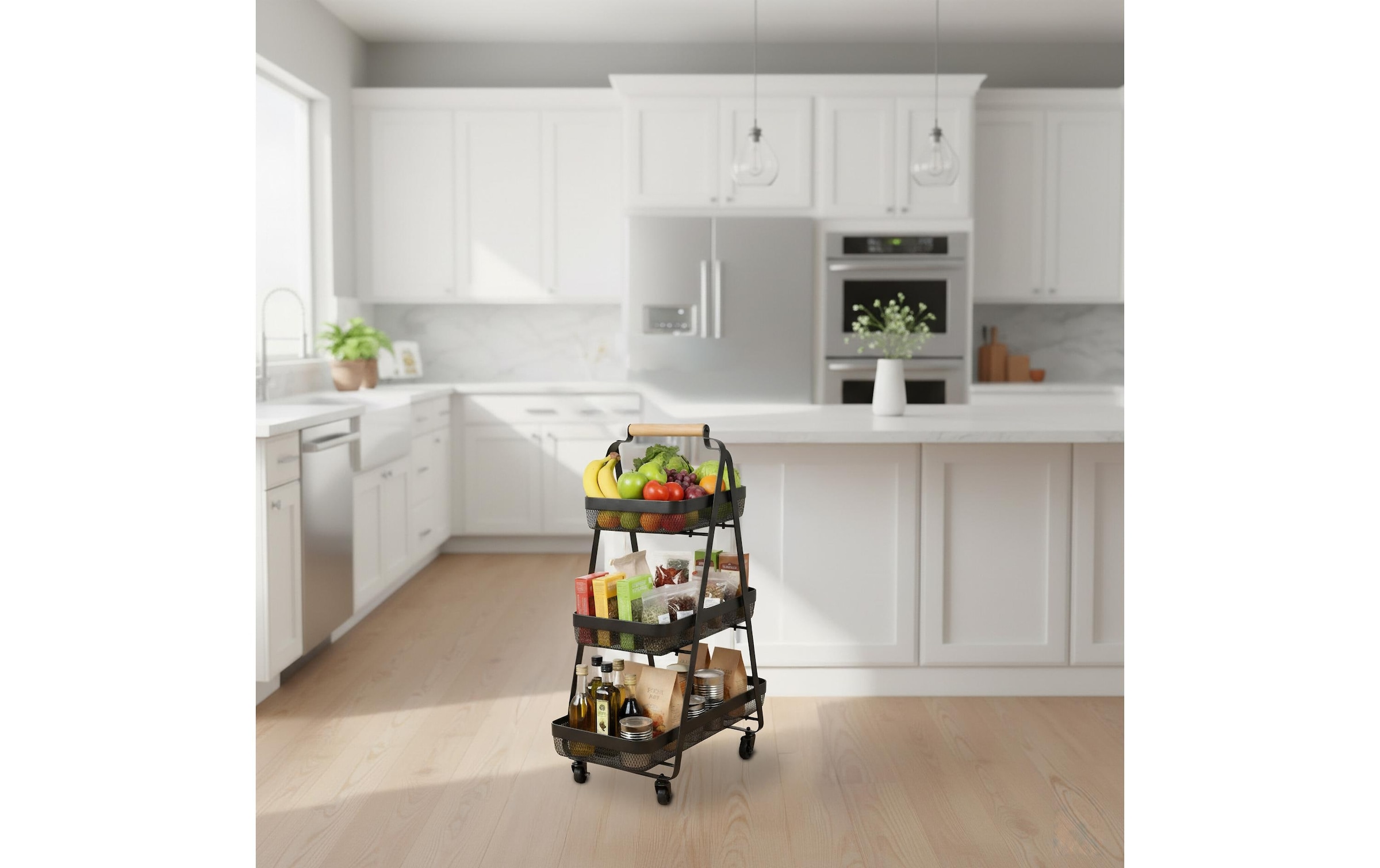 relaxdays Chariot de cuisine »84.5 x 57 x 31 cm«