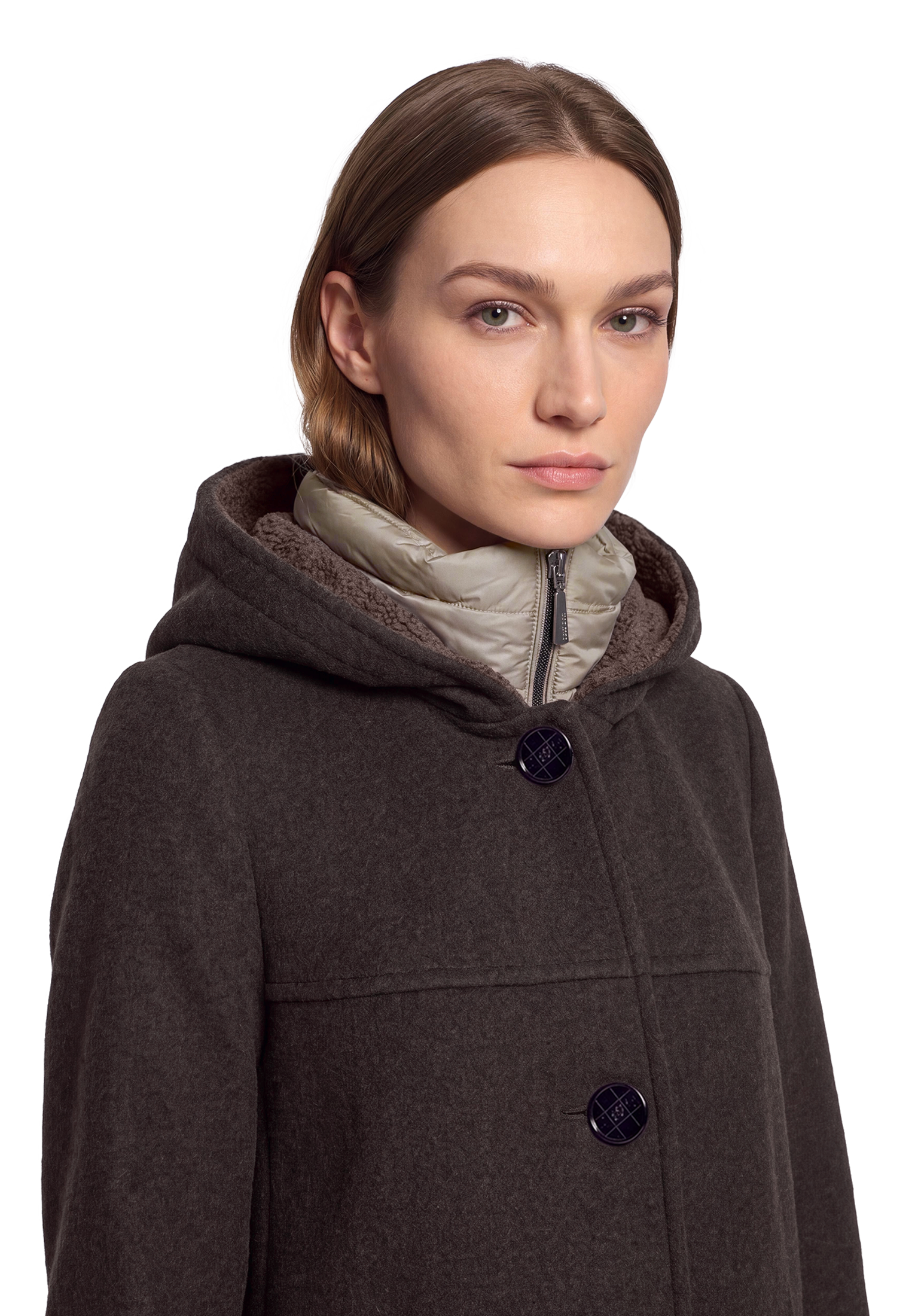 Gil Bret Veste en laine avec capuche 2 in 1 Optik mit Kapuze