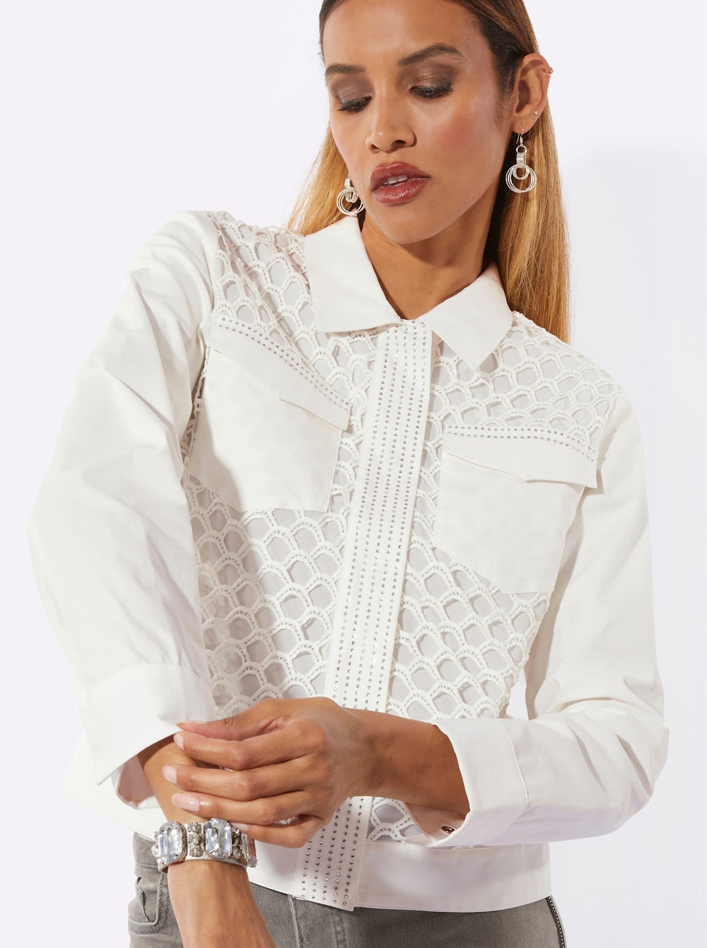 creation L Veste blazer »Spitzen-Jacke«