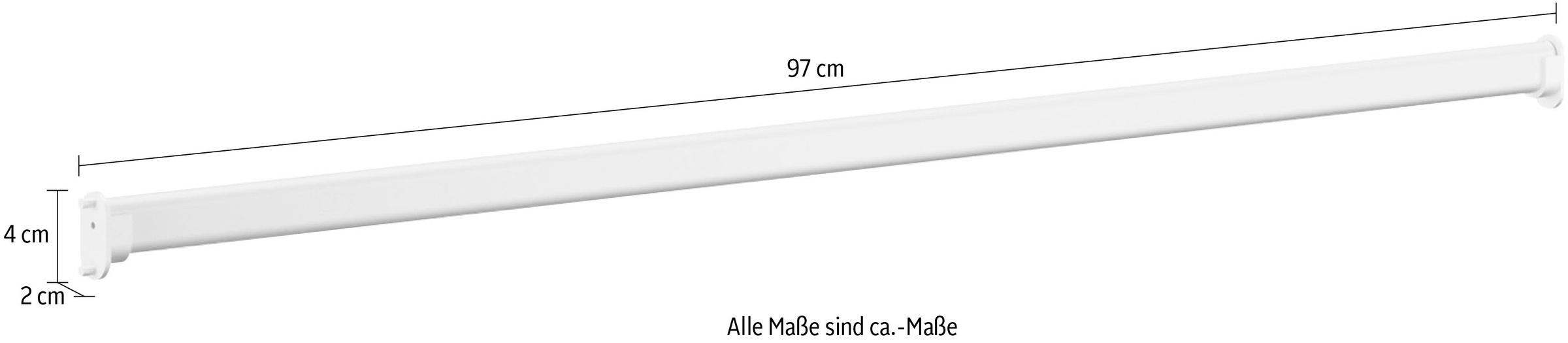 Gami Tringle à vêtements »Enzo« 1 cuis tlg. Für Schrank B100 geeignet
