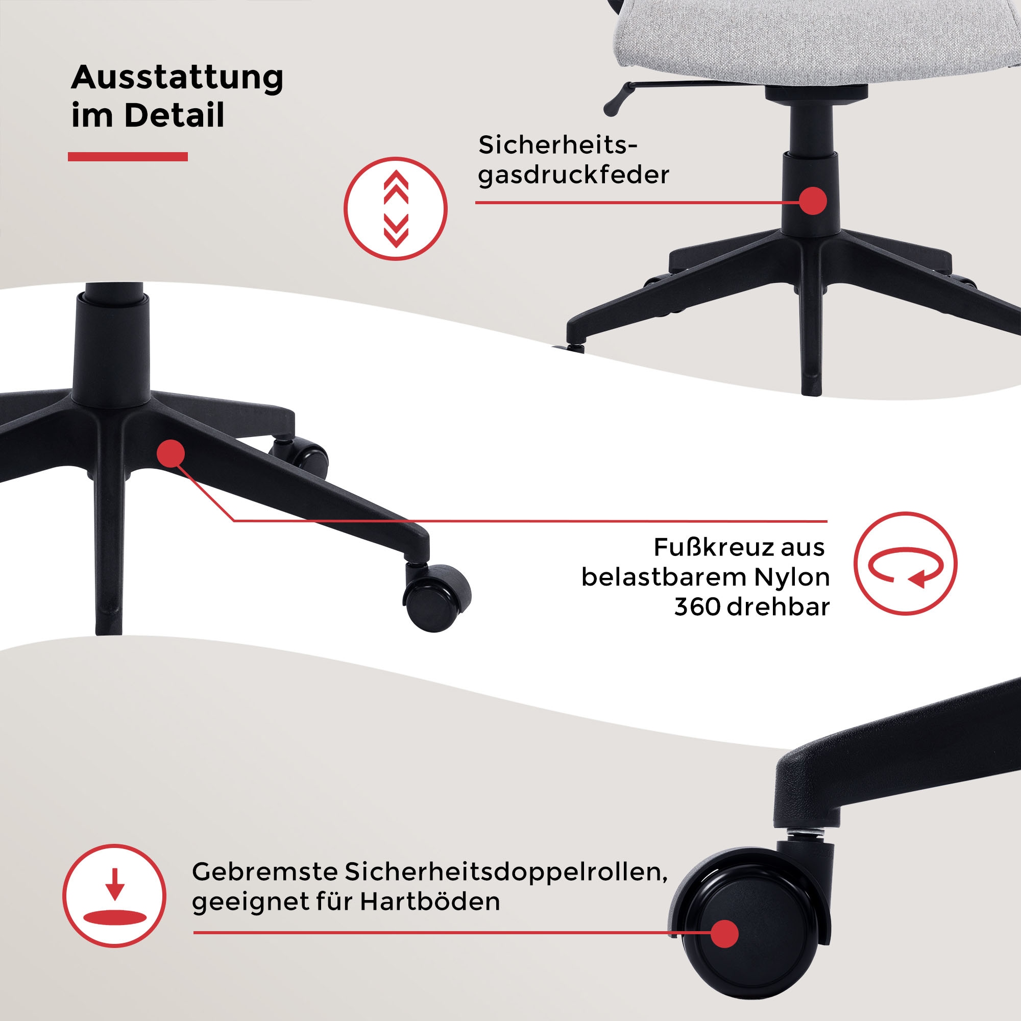 Duo Collection Chaise pivotante »Floris« () 1 cuismécanique Weight Balance - s'adapte à tout poids corporel
