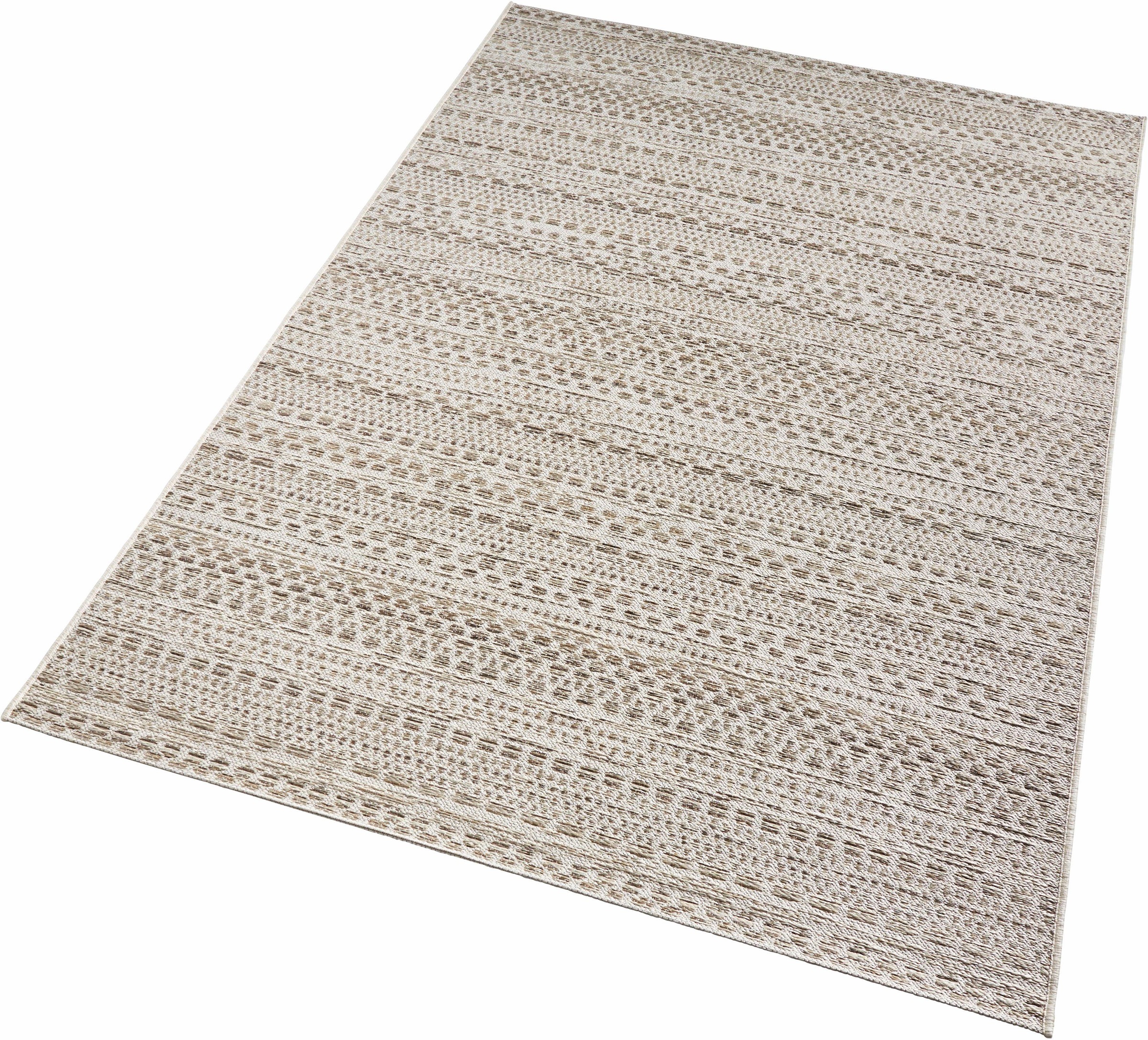 Image of NORTHRUGS Teppich »Pine«, rechteckig, 7 mm Höhe, In-und Outdoor geeignet, Wohnzimmer, Balkon, Terrasse, Garten, Strapazierfähig und pflegeleicht, Flachgewebe bei Ackermann Versand Schweiz