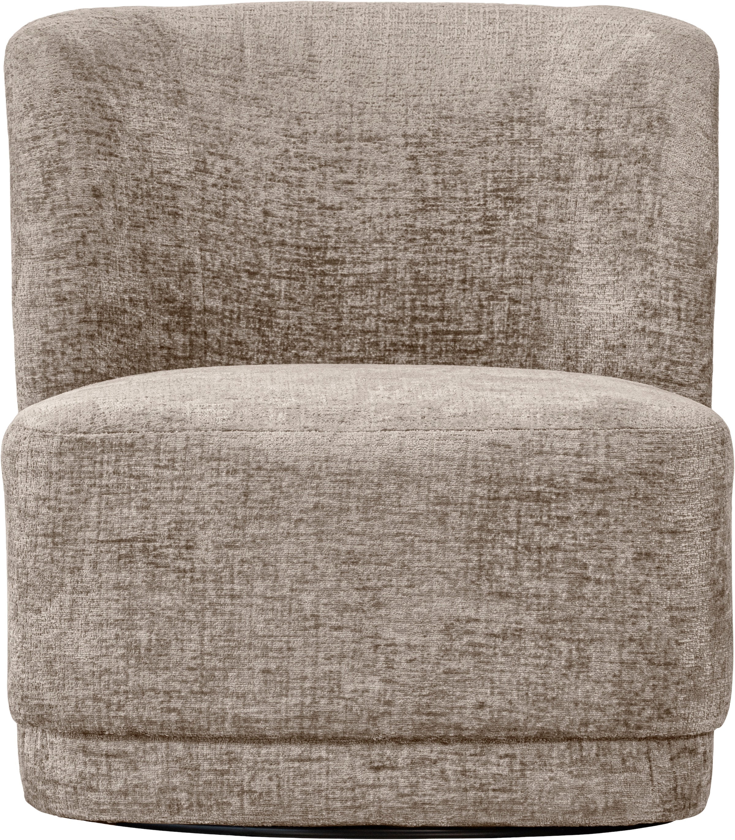 WOOOD Fauteuil pivotant »Atty mit struktur-Velvetbezug und Drehmechanismus B 74 x T 65 x H 75cm« Très haute résistance à l'usure, livré monté, capacité de charge 120 kg