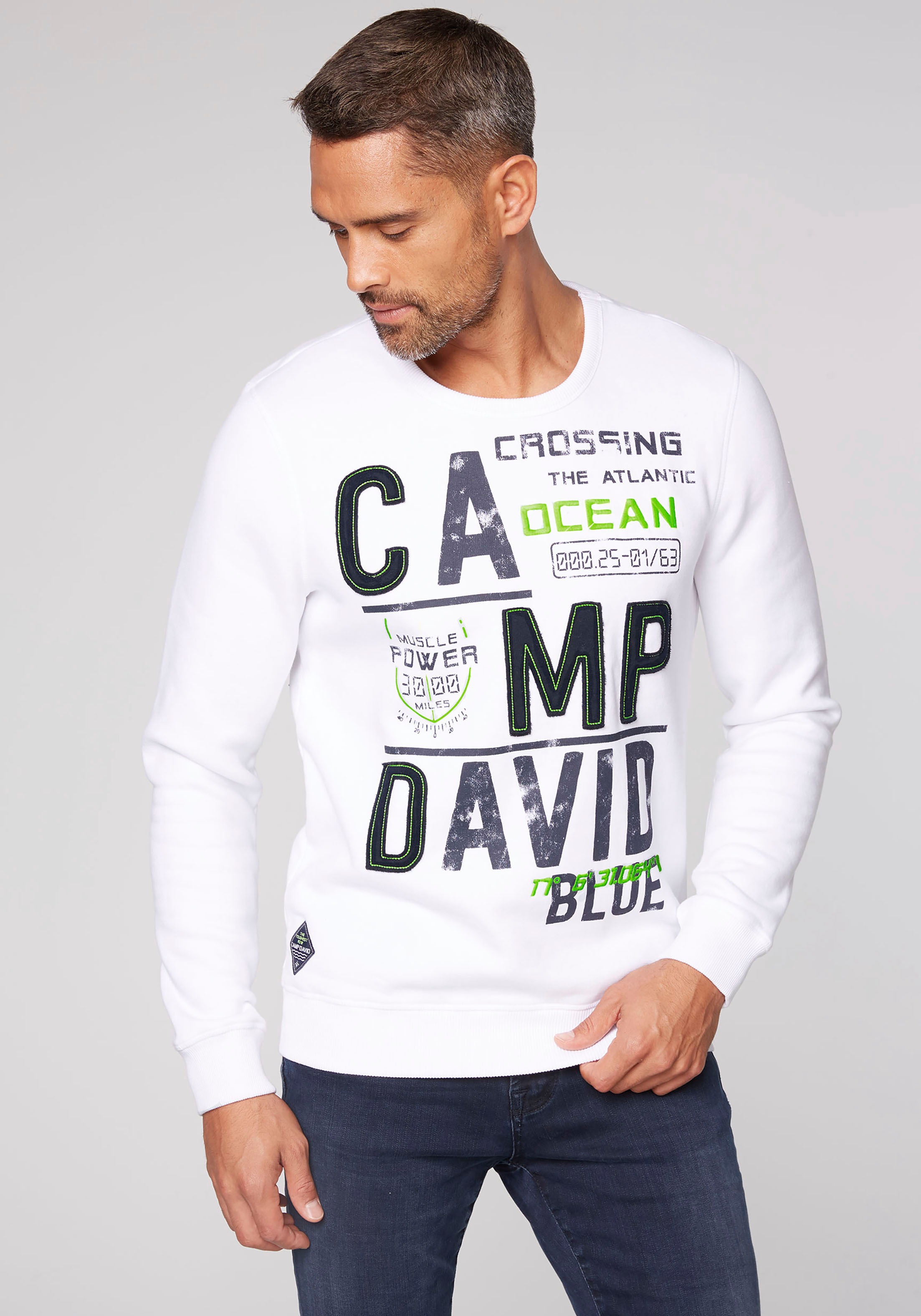 Image of CAMP DAVID Sweatshirt, mit Logoprint bei Ackermann Versand Schweiz
