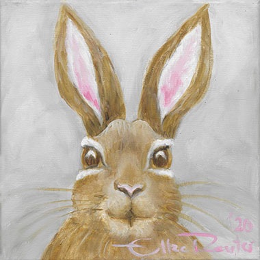 Image of queence Leinwandbild »Little Bunny in Grey«, Hase, (1 St.) bei Ackermann Versand Schweiz