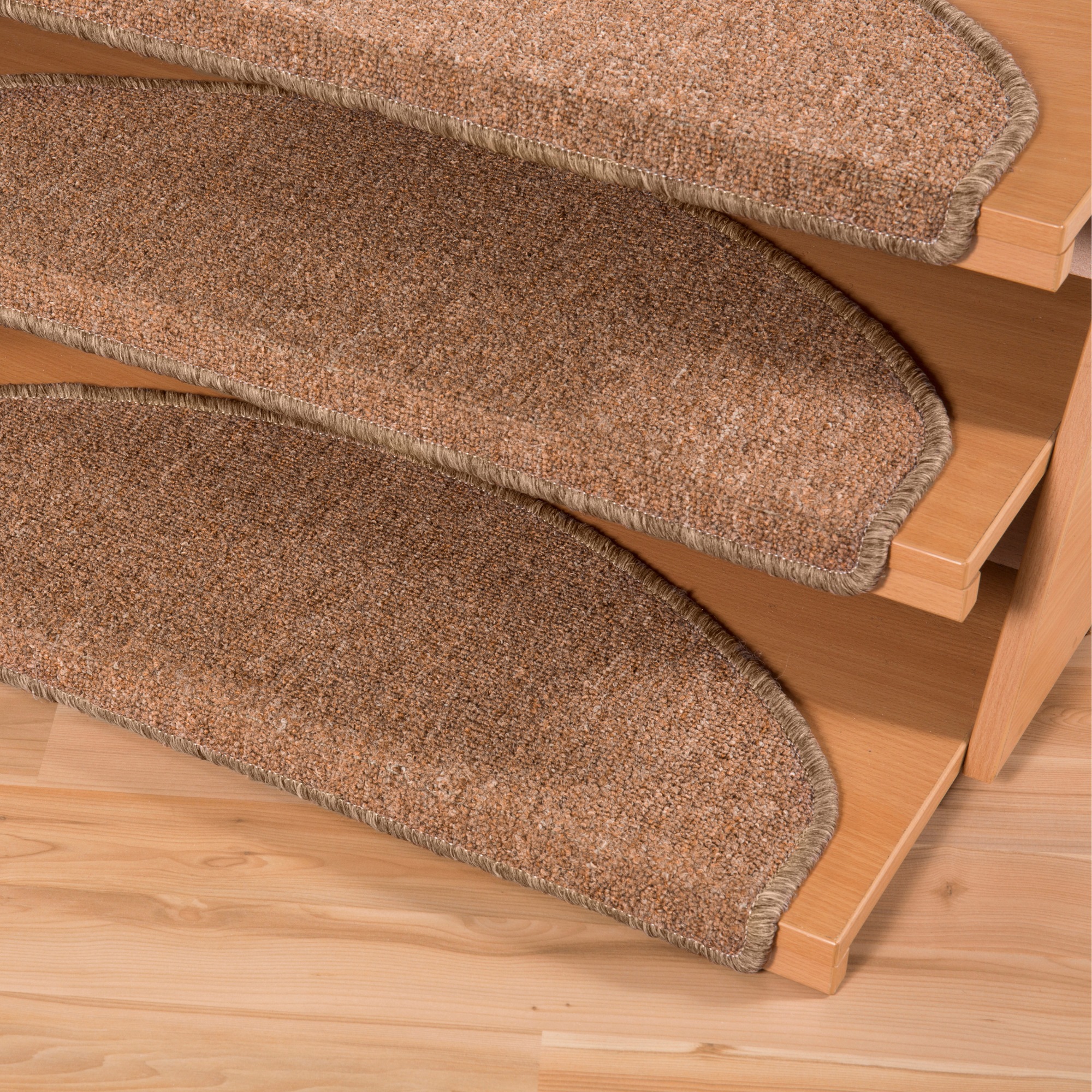 Andiamo Tapis de marche »Bob, Made in Poland« Semicirculaire 4,5 mm Höhe melierte Schlinge, selbstklebend, Set mit 2 Stück oder 15 Stück