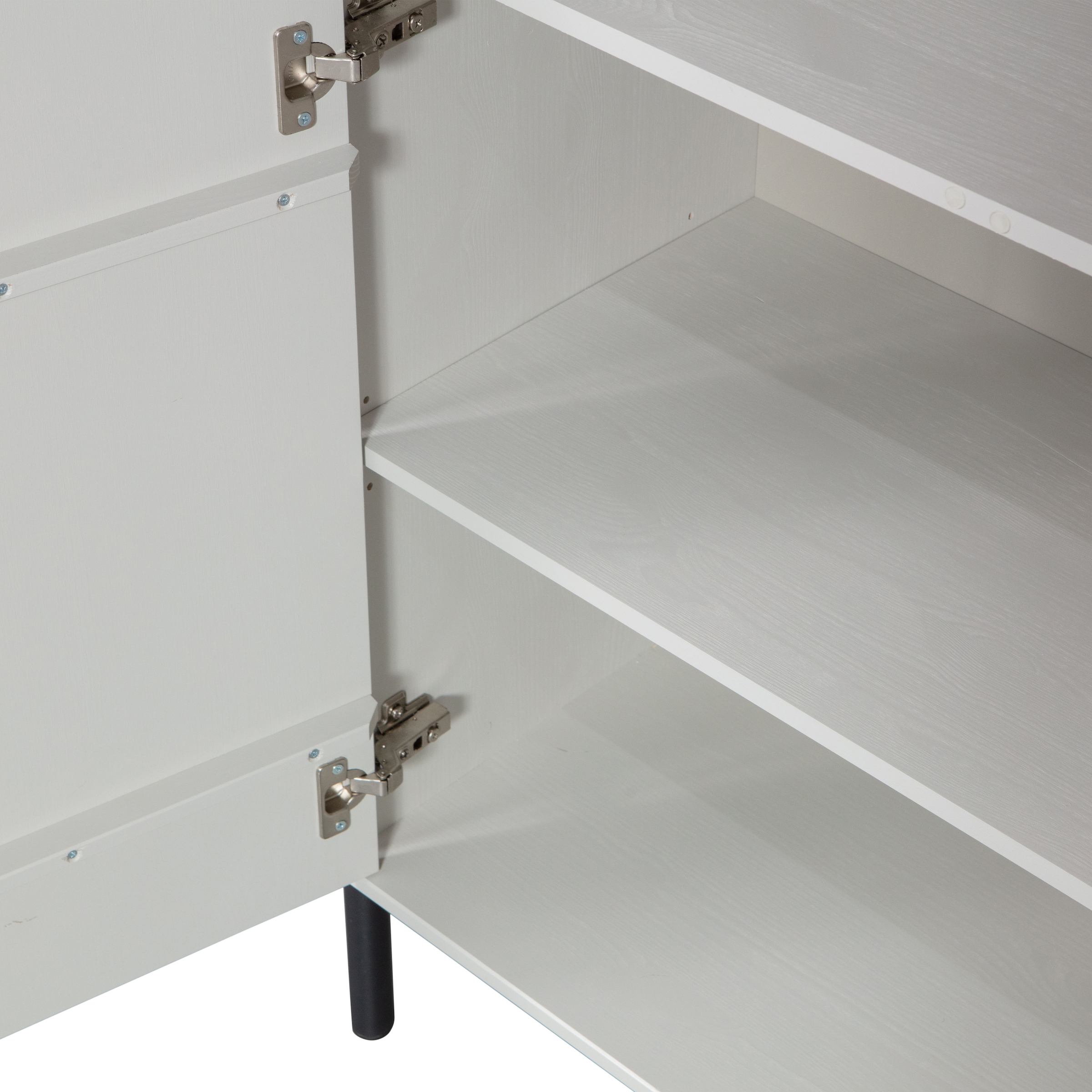 WOOOD Highboard »Xina mit FSC® Massivkiefer und sichtbare Maserung 90 x 40 x 149 cm« Tragkraft 10 kg pro Einlegeboden, einfach zu montieren