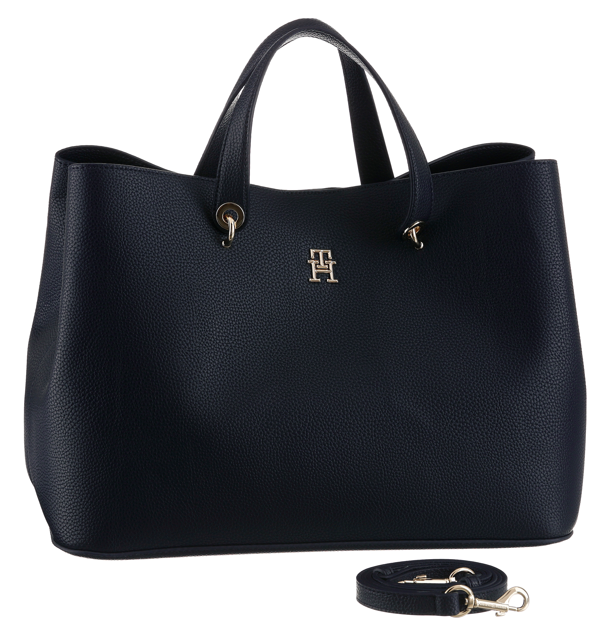 Tommy Hilfiger Henkeltasche »TH EMBLEM SATCHEL«, mit TH-Emblem vorne