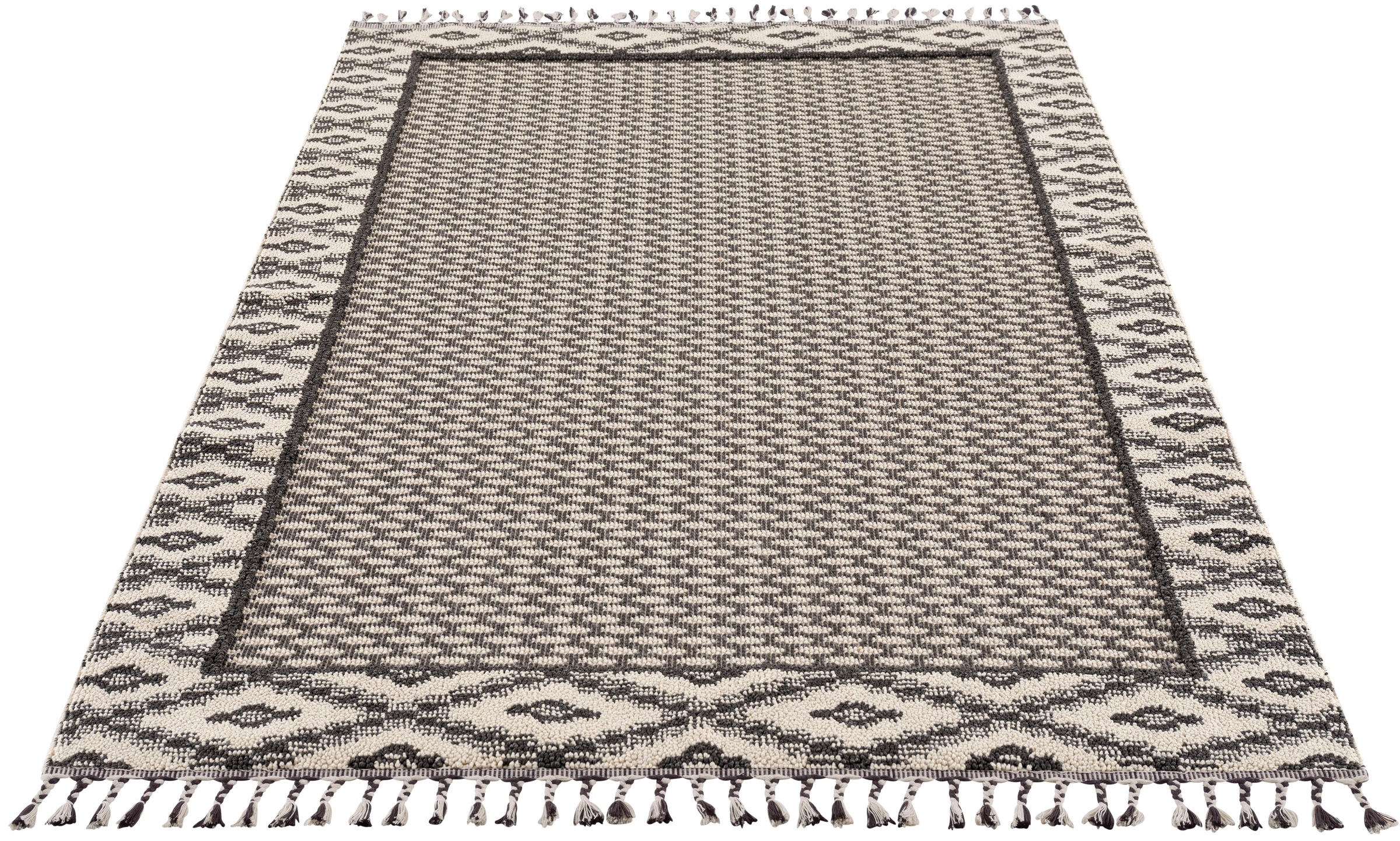 Image of andas Teppich »Frida«, rechteckig, 18 mm Höhe, Woll-Look, Berber-Optik, Teppich ideal im Wohnzimmer, Esszimmer & Schlafzimmer bei Ackermann Versand Schweiz