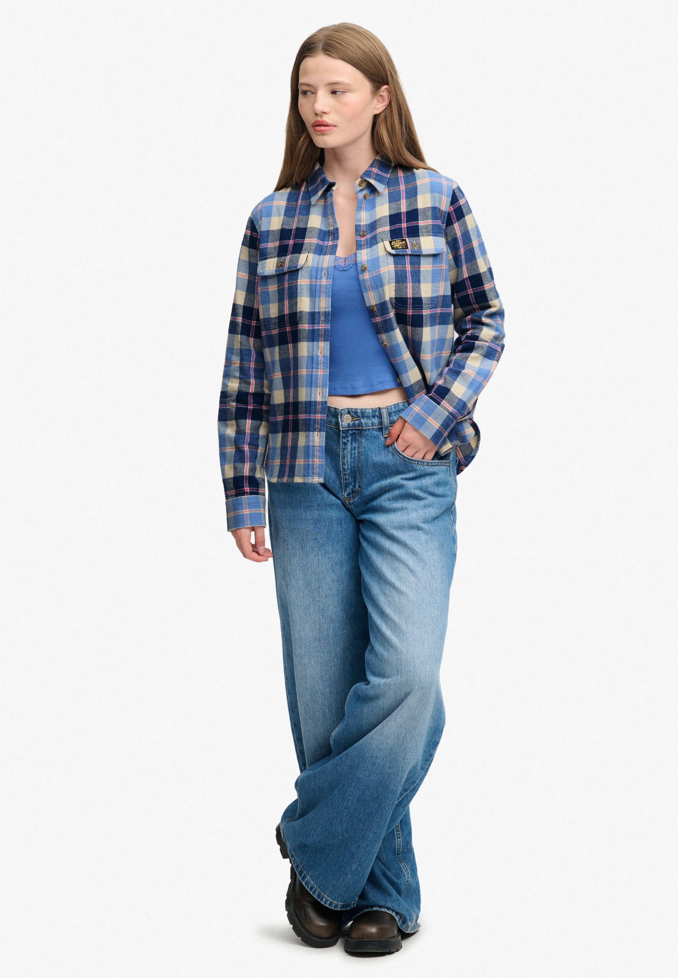 Superdry Blouse à carreaux »LUMBERJACK CHECK FLANNEL SHIRT« Baumwolle, regular fit