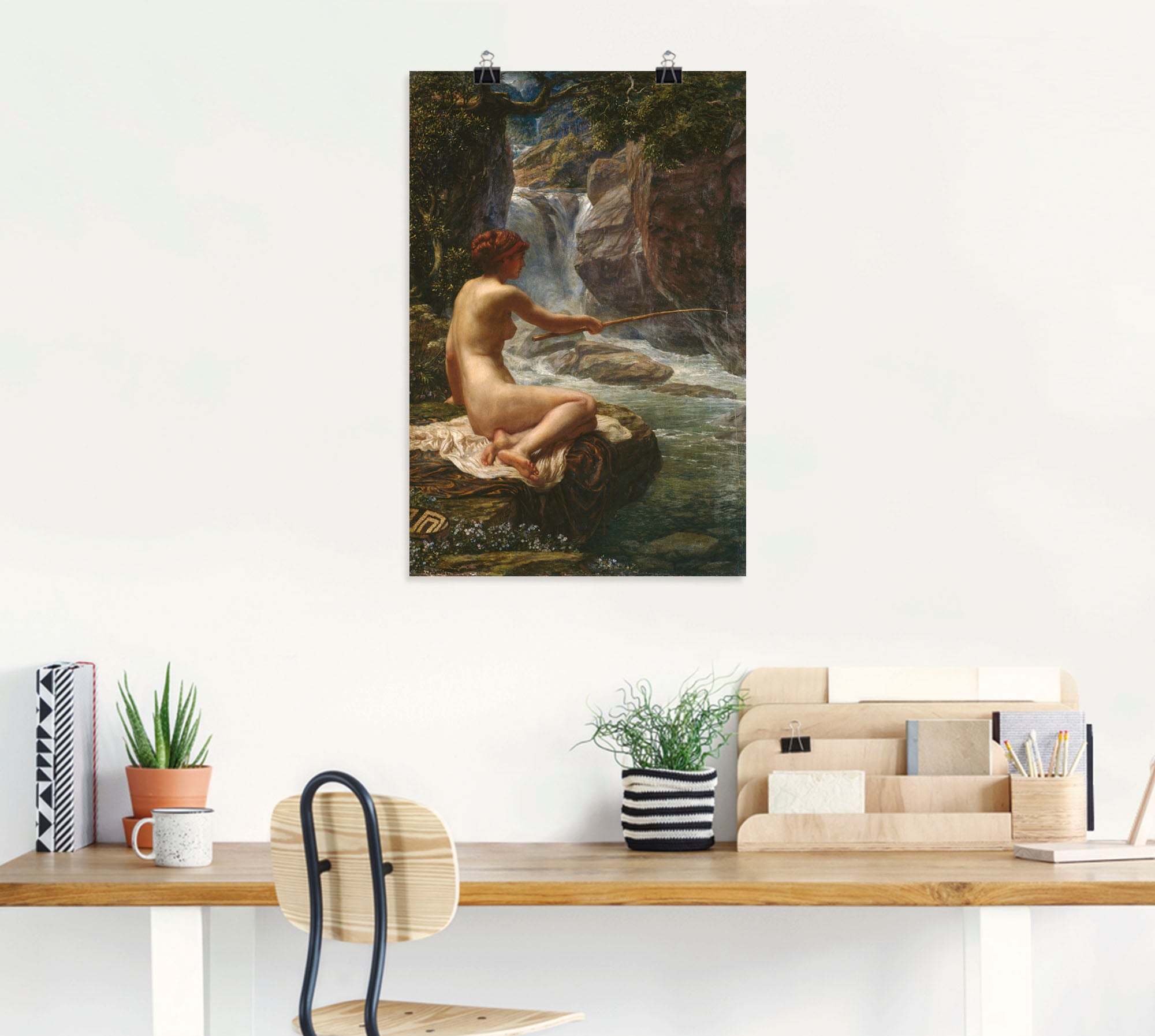 Artland Kunstdruck »Flussnymphe, 1914.«, Bilder von Frauen, (1 St.), als Alubild, Leinwandbild, Wandaufkleber oder Poster in versch. Grössen