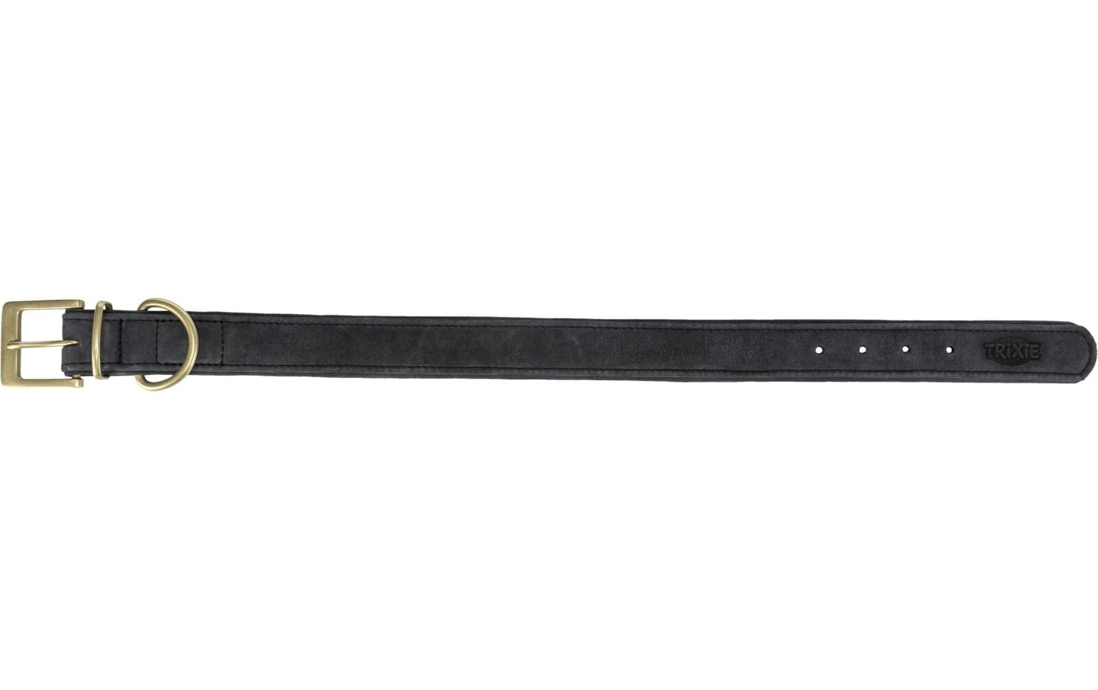 TRIXIE Collier de chien »Pure S-M« cuir véritable taille ajustable