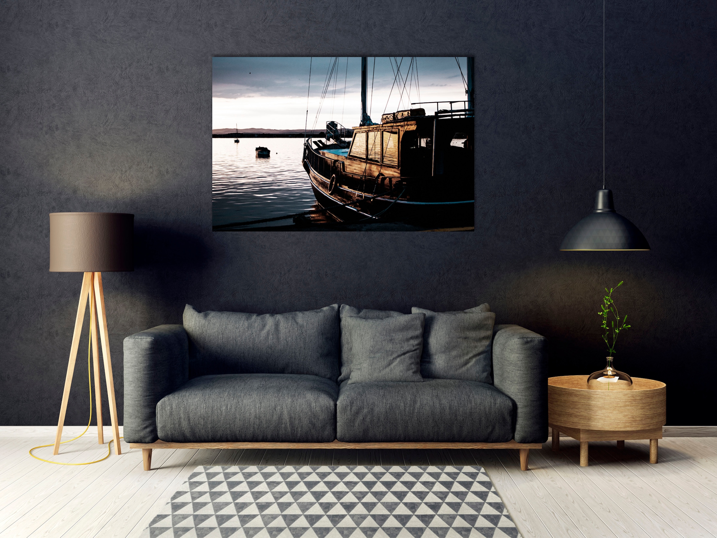 Image of queence Acrylglasbild "Epstein" Himmel Meer Meer Bilder Schiffe Spa Spa Bilder 1 Stk. tlg. Fine Art-Print in Galeriequalität